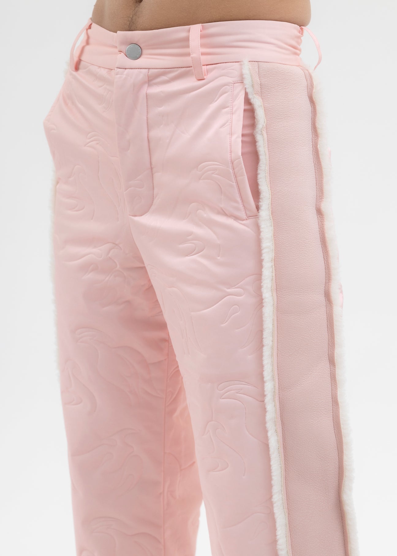 PINK QUILTED PHOENIX TROUSERS - 4