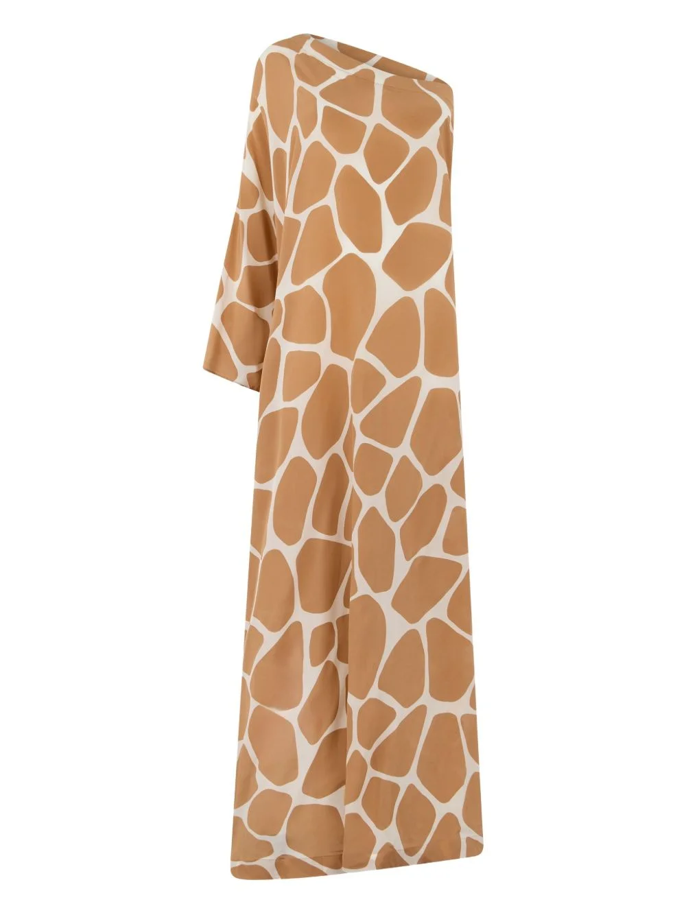 one-shoulder print maxi dress - 1