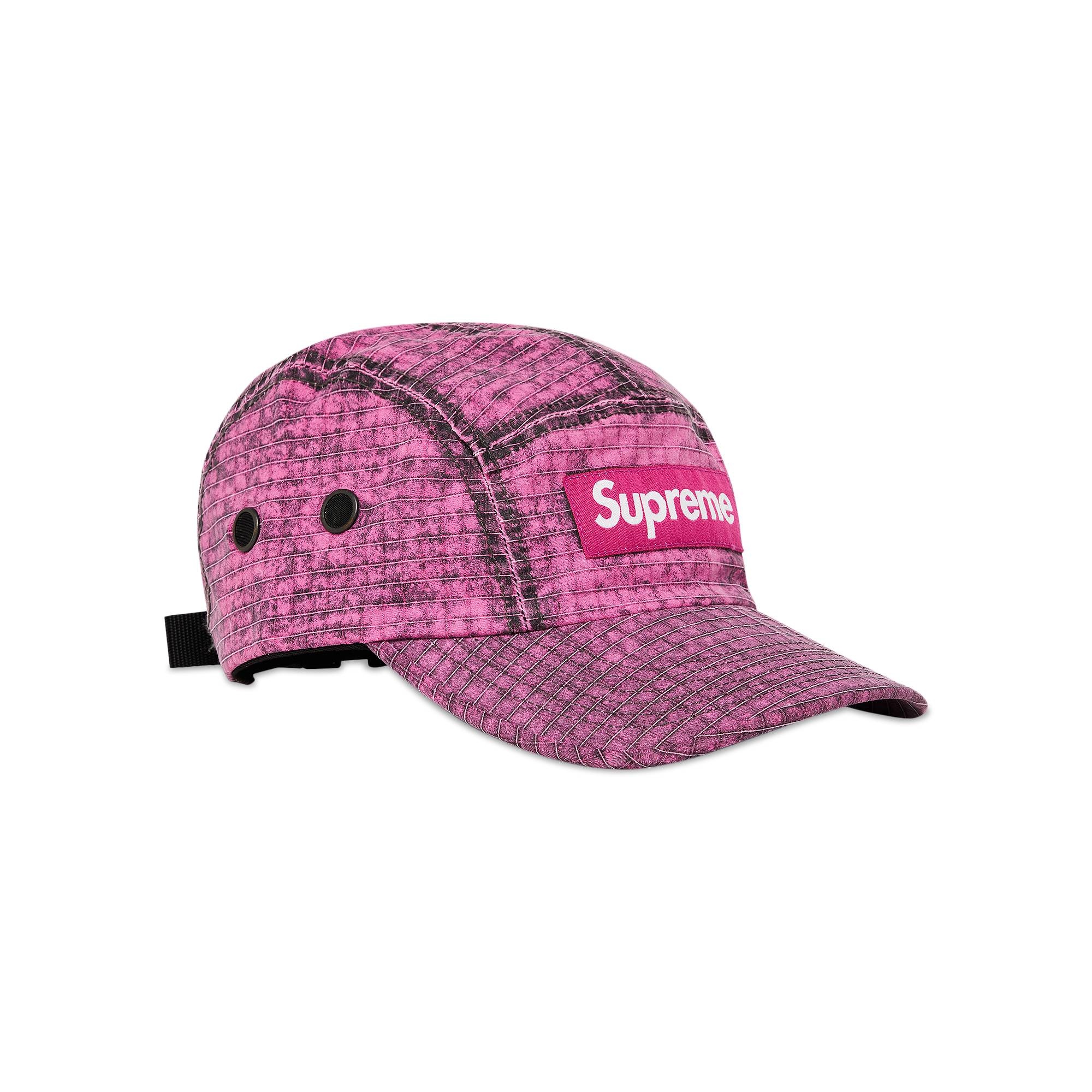 Supreme Distressed Ripstop Camp Cap 'Pink' - 2