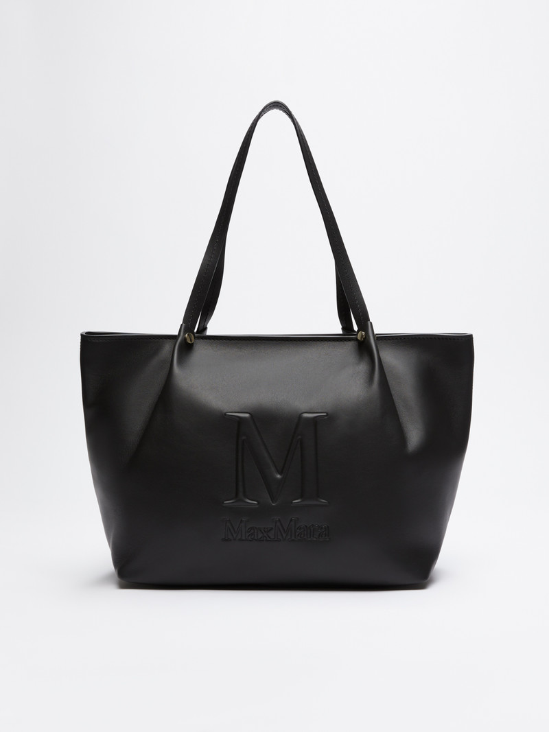 SHOP Leather shopper bag 1