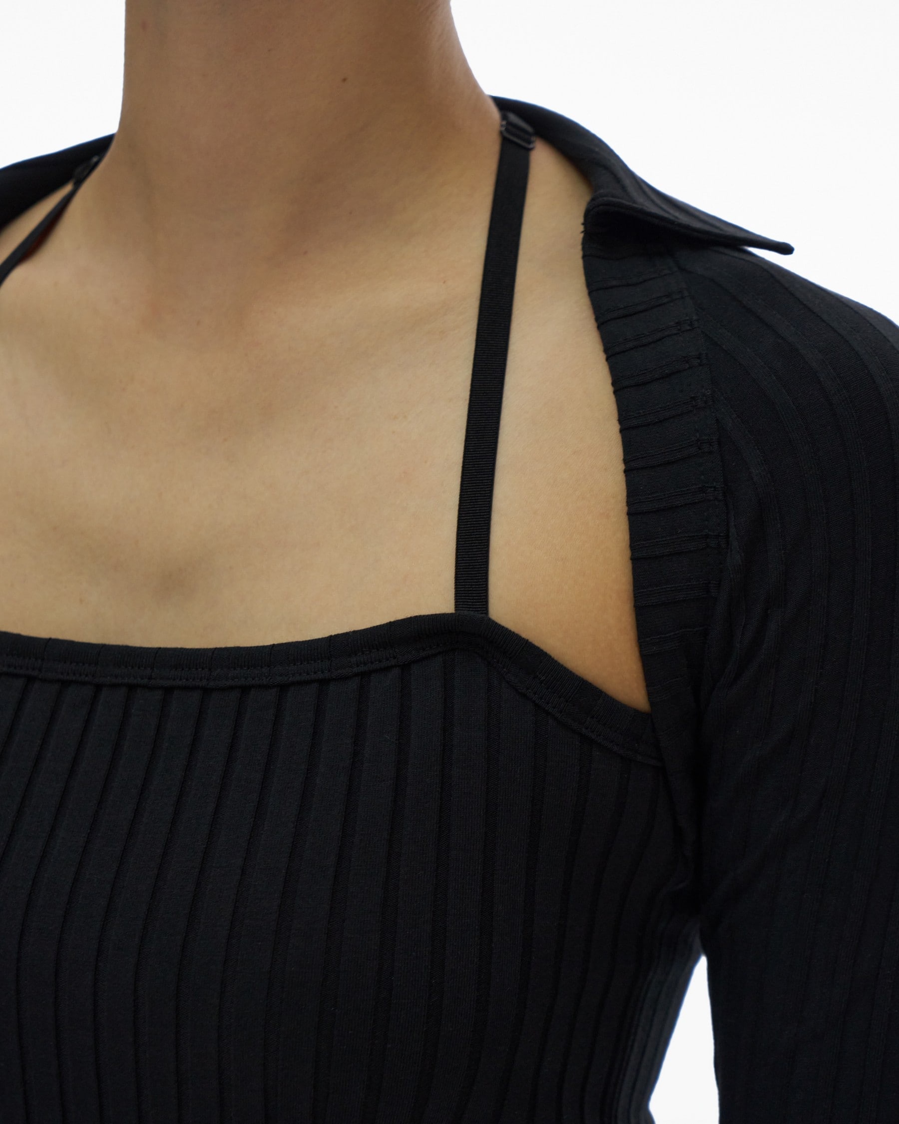 LUXE PIMA LONG-SLEEVE DRESS - 6