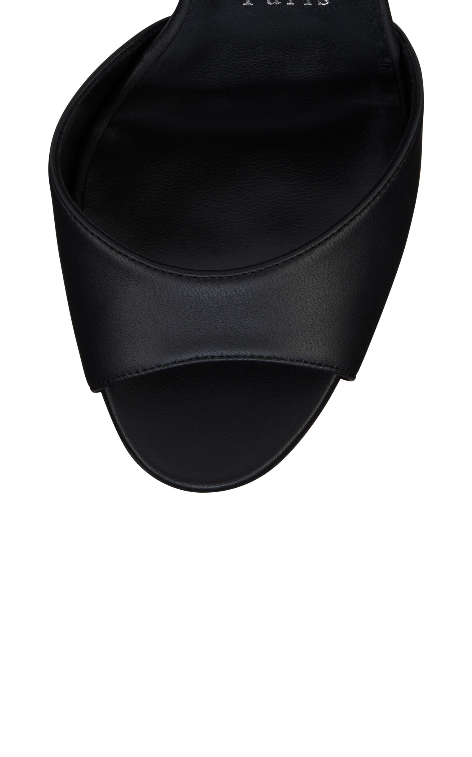 Sandaloo 130mm Leather Platform Sandals black - 4