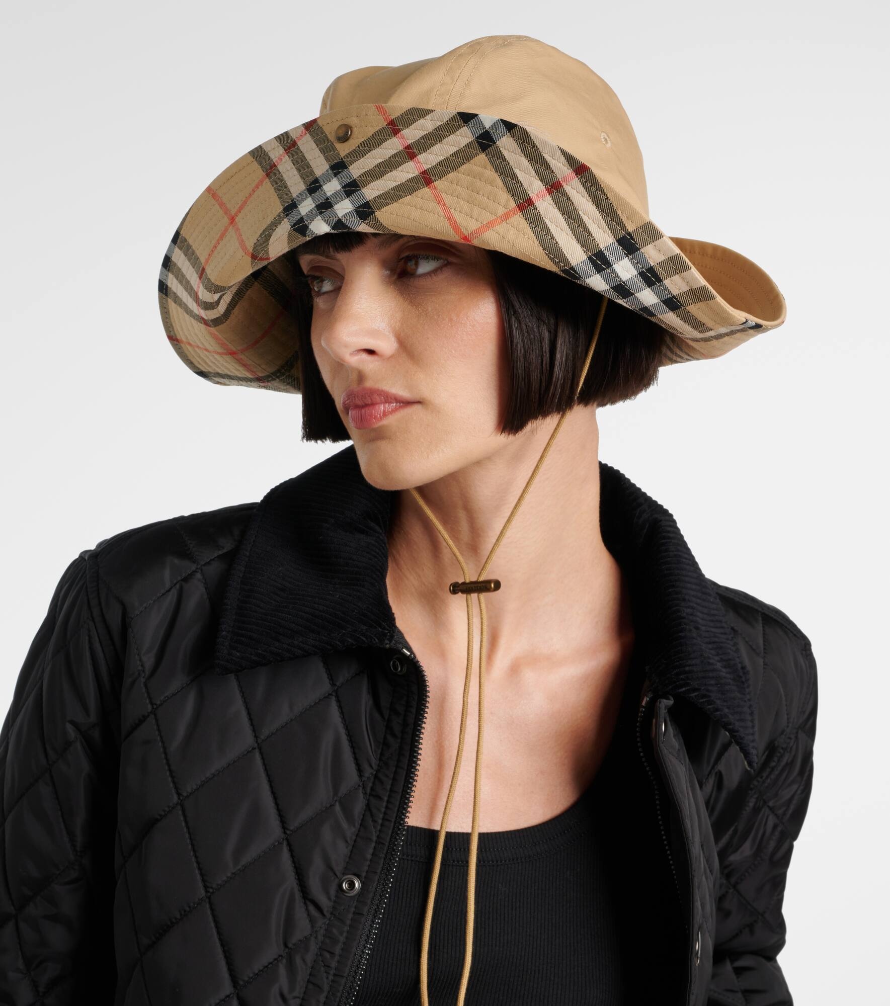 Burberry Check gabardine hat - 2
