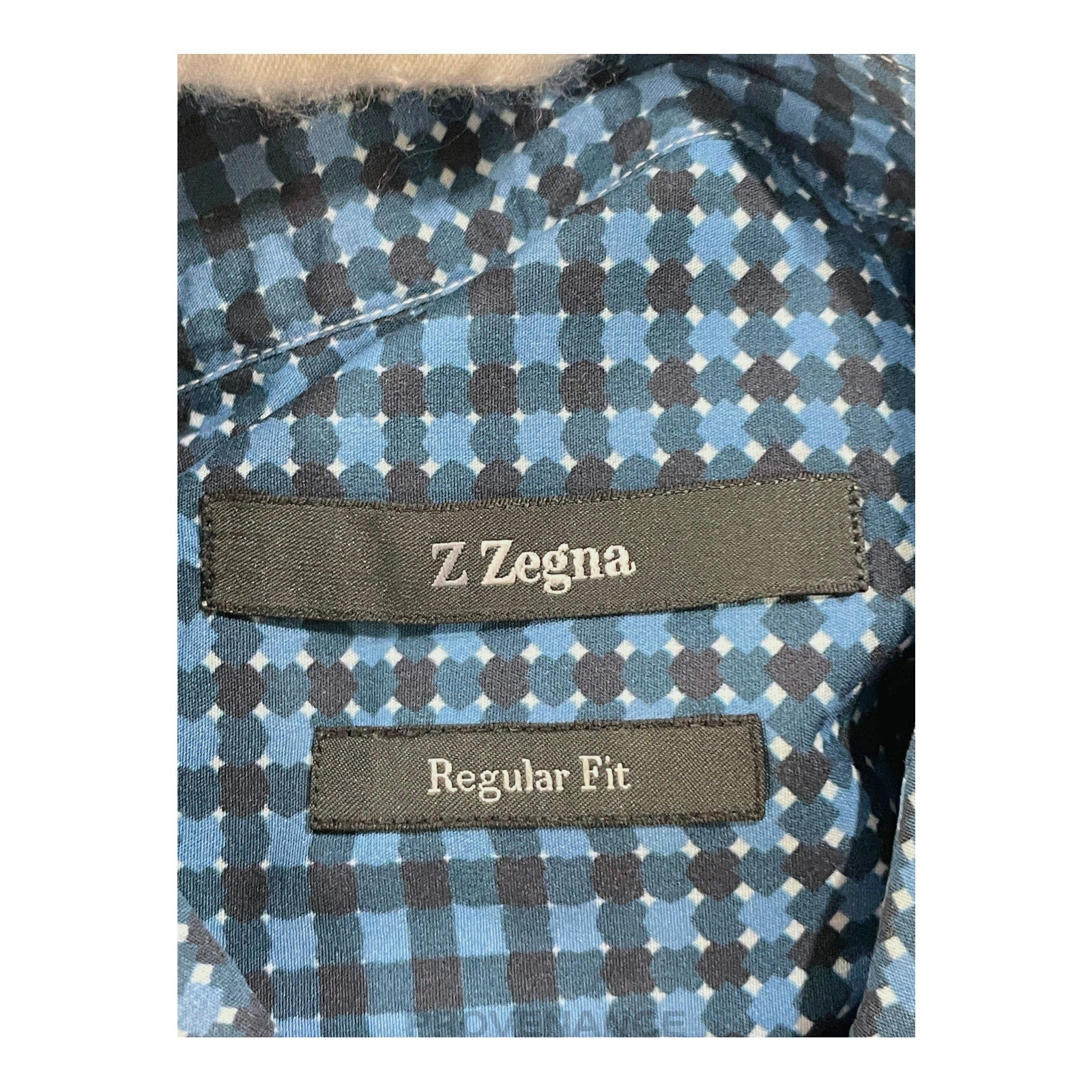 Z Zegna Button Down Shirt - Blue - 7