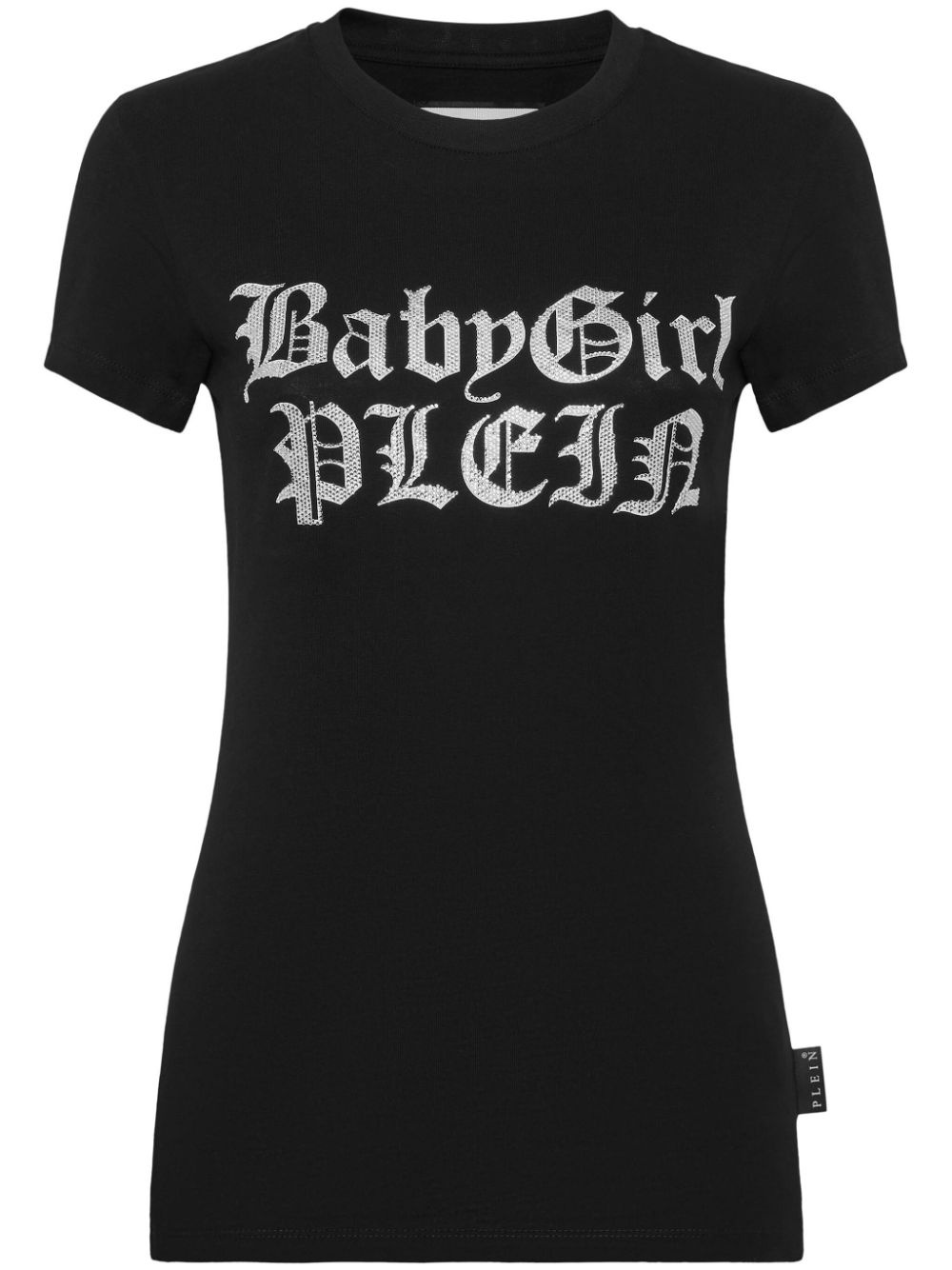lettering cotton T-shirt - 1