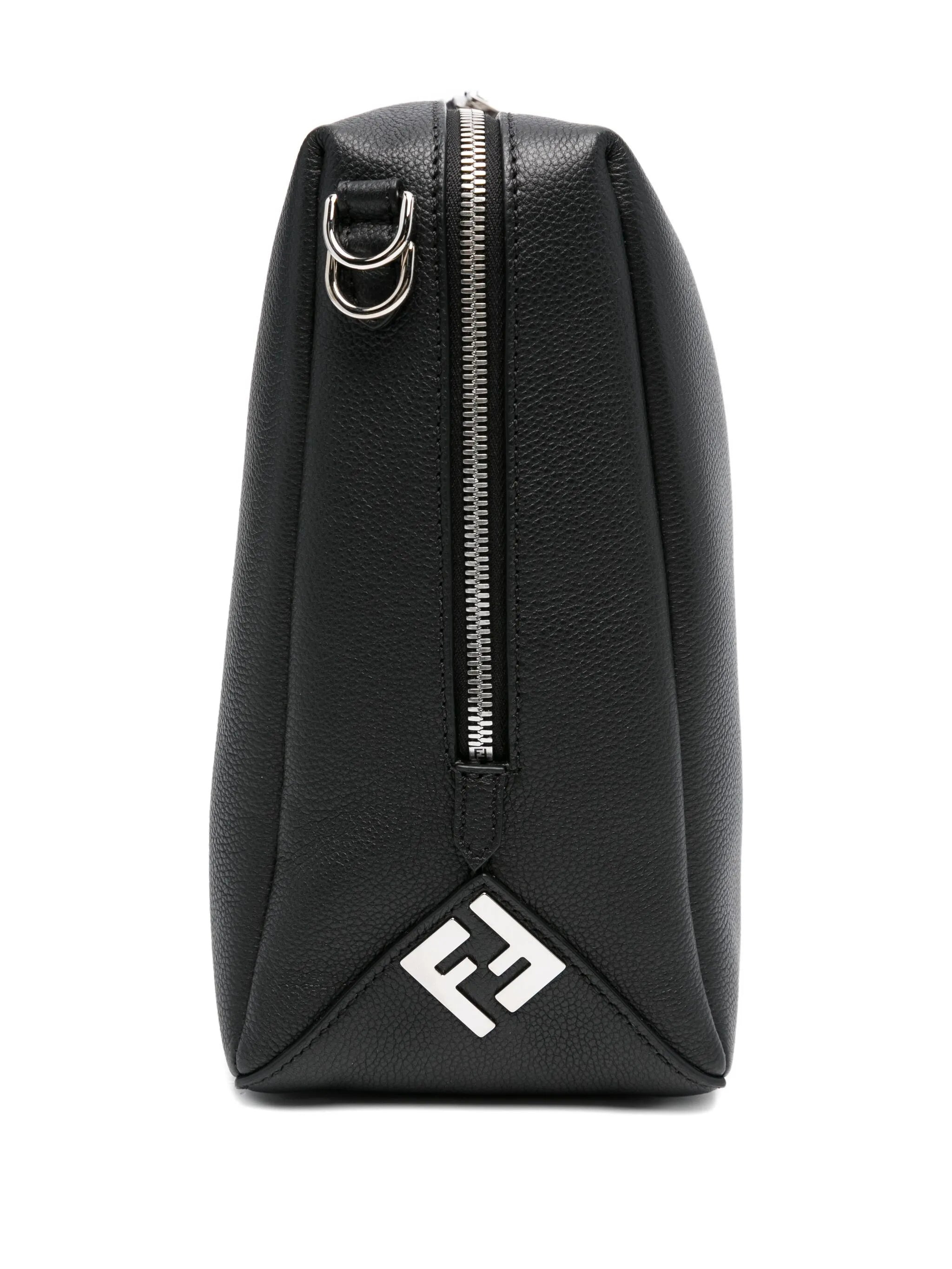 Fendi Large Lui Palladium-logo Zip Shoulder Bag - 5
