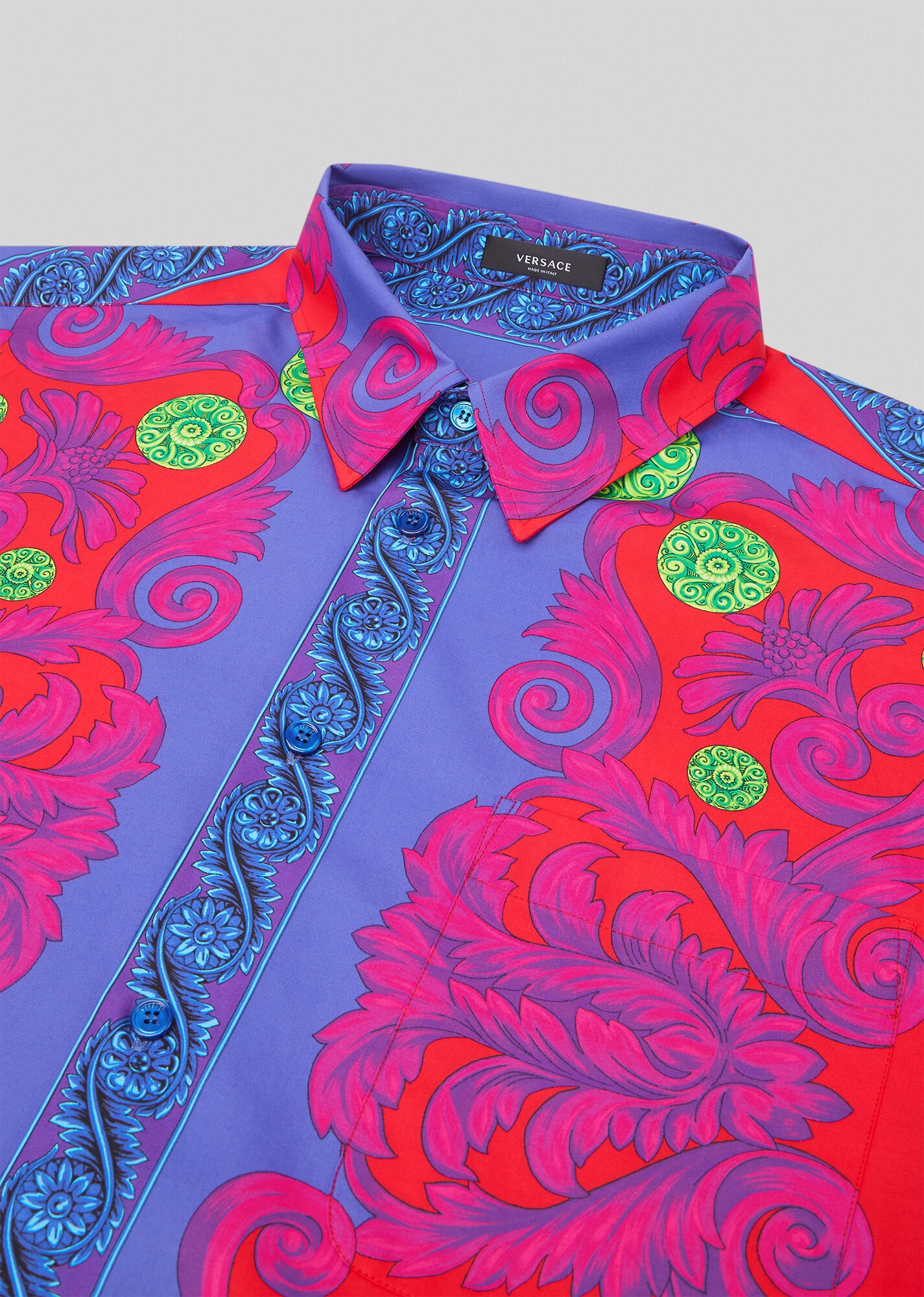 Medusa Trionfo Print Cotton Poplin Shirt - 2