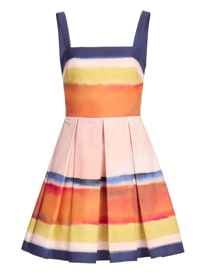 printed cotton mini dress 1