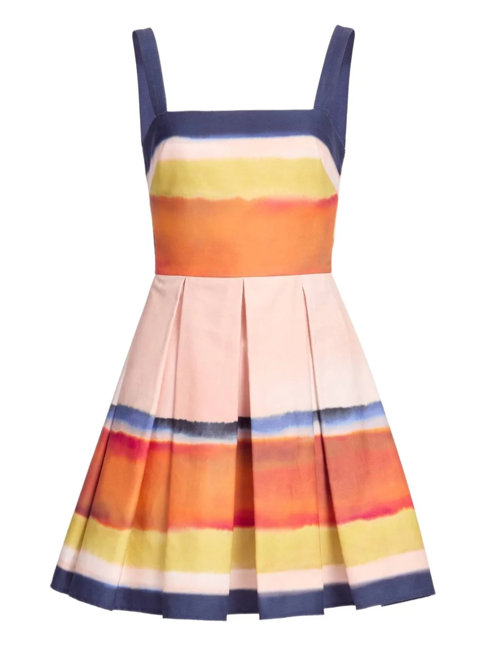 printed cotton mini dress - 1