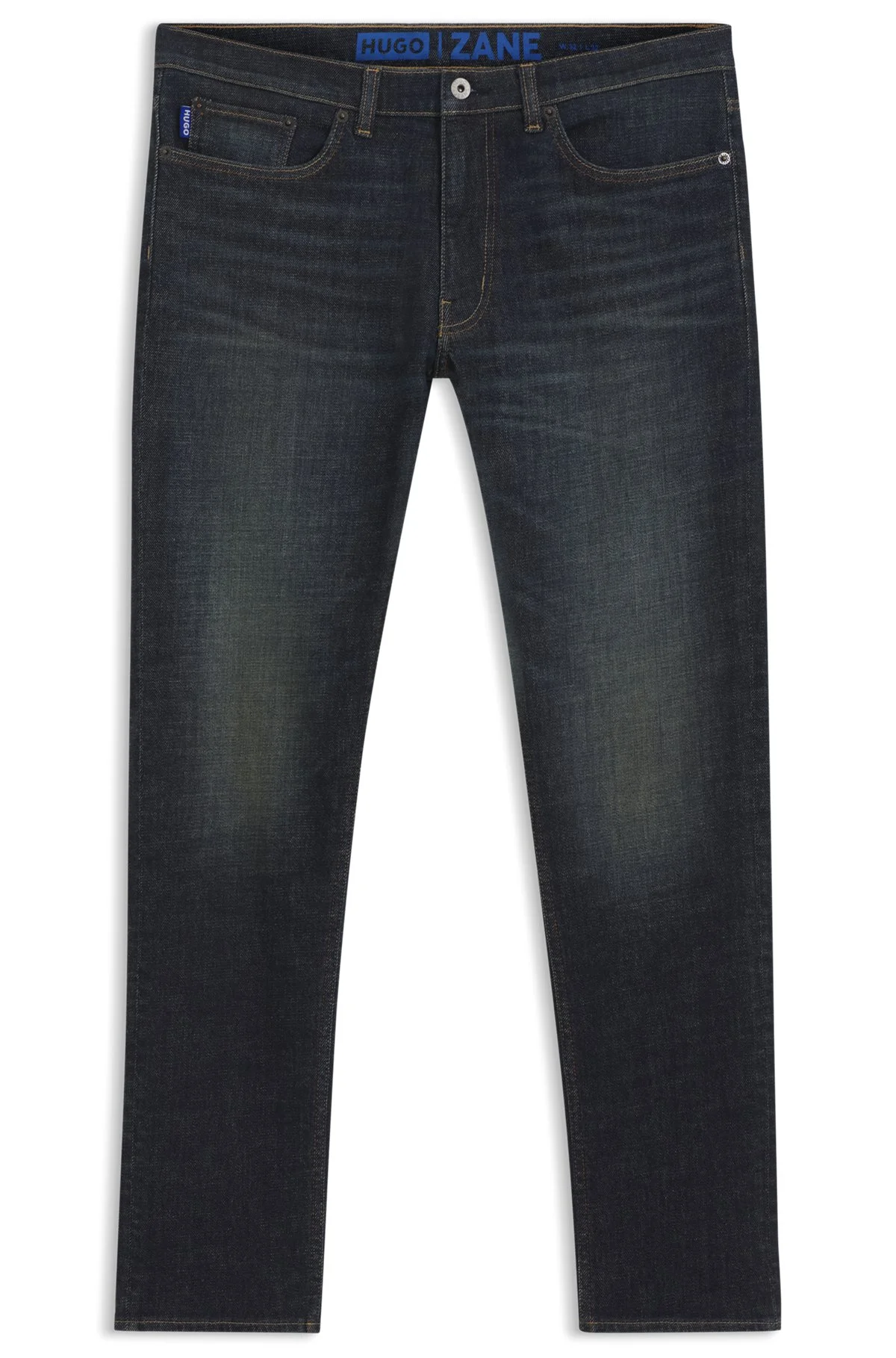 EXTRA-SLIM-FIT JEANS IN DARK-BLUE STRETCH COTTON - 1