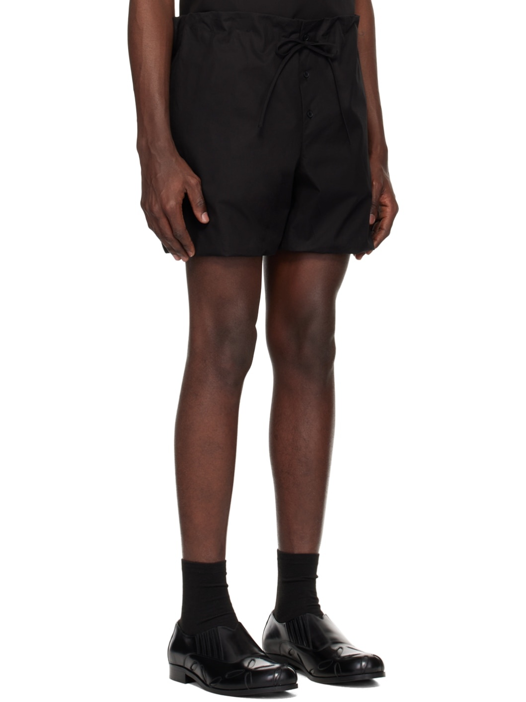 Black Puff Shorts - 2