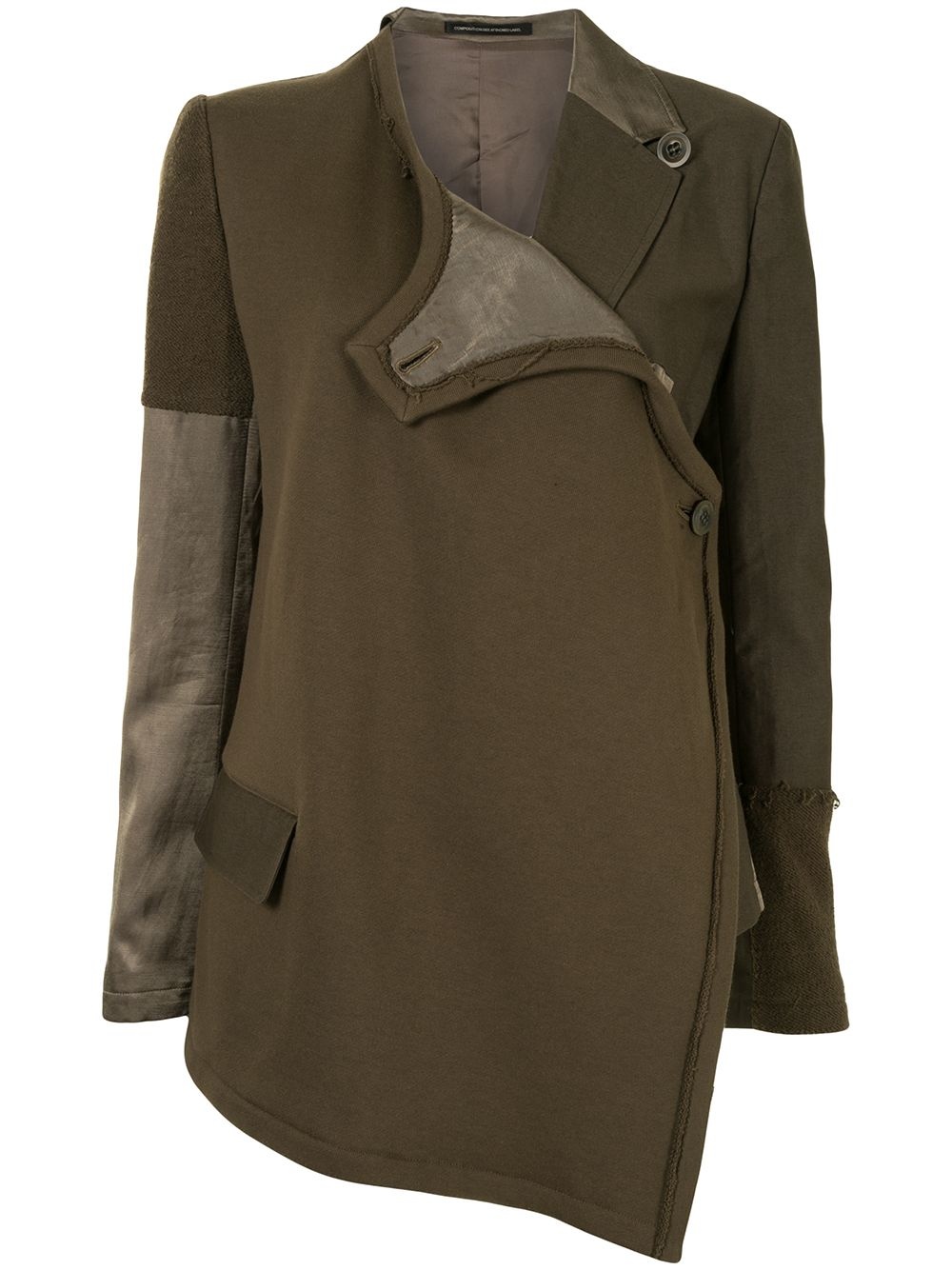 asymmetric panel jacket - 1