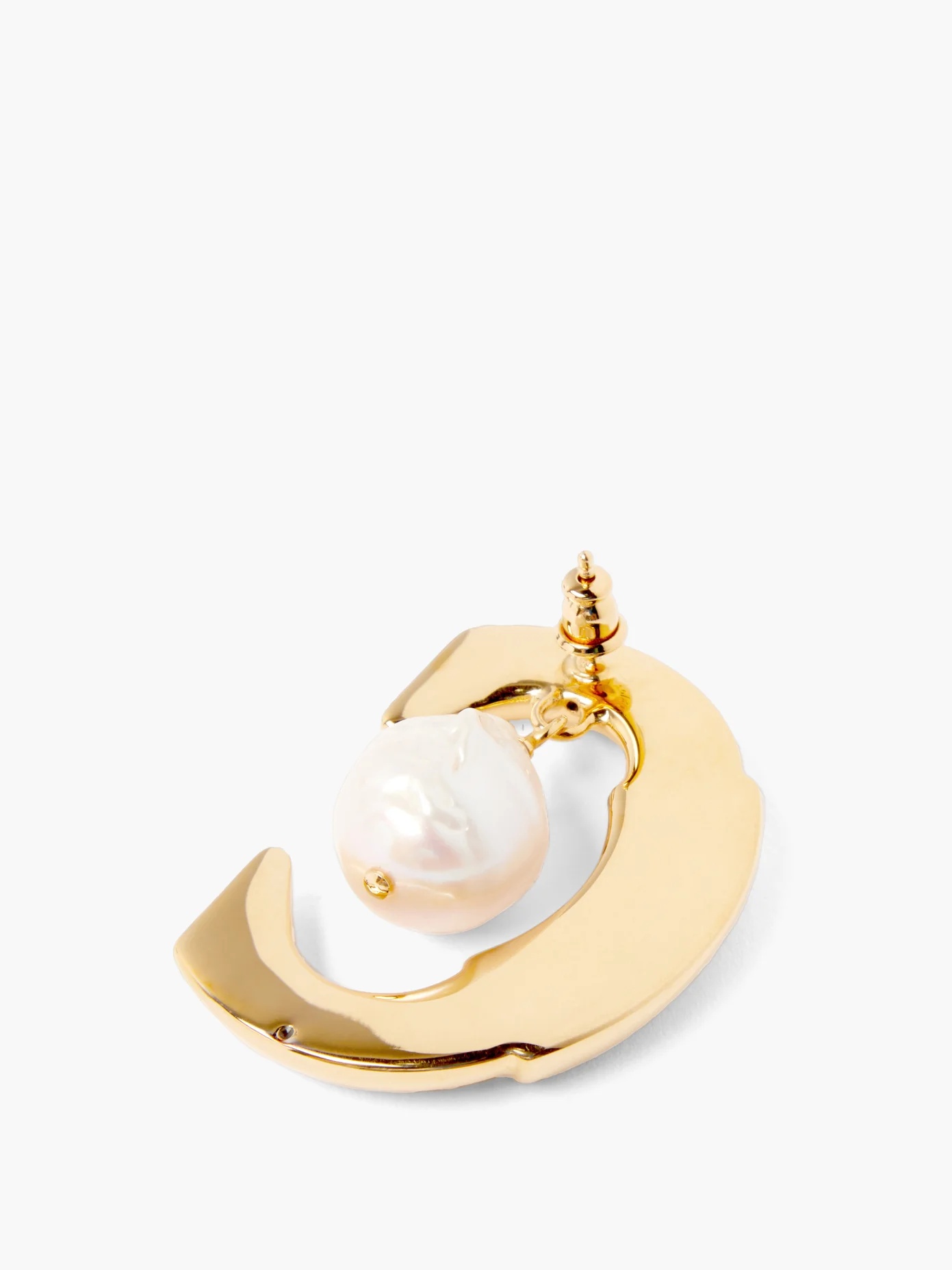 C baroque-pearl single earring - 4