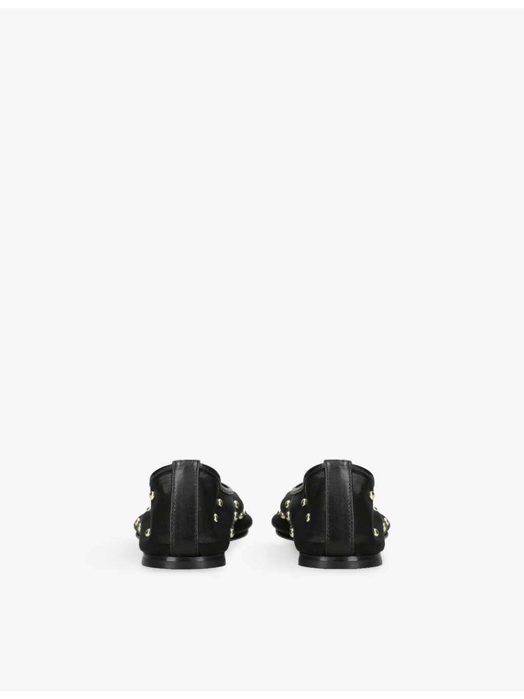 Balla Mesh-Stud Ballet Flats - 4
