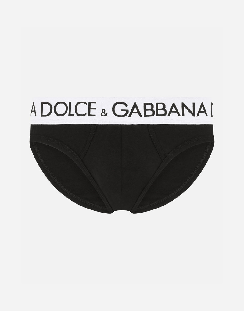 Mid-rise briefs in two-way stretch cotton jersey 1