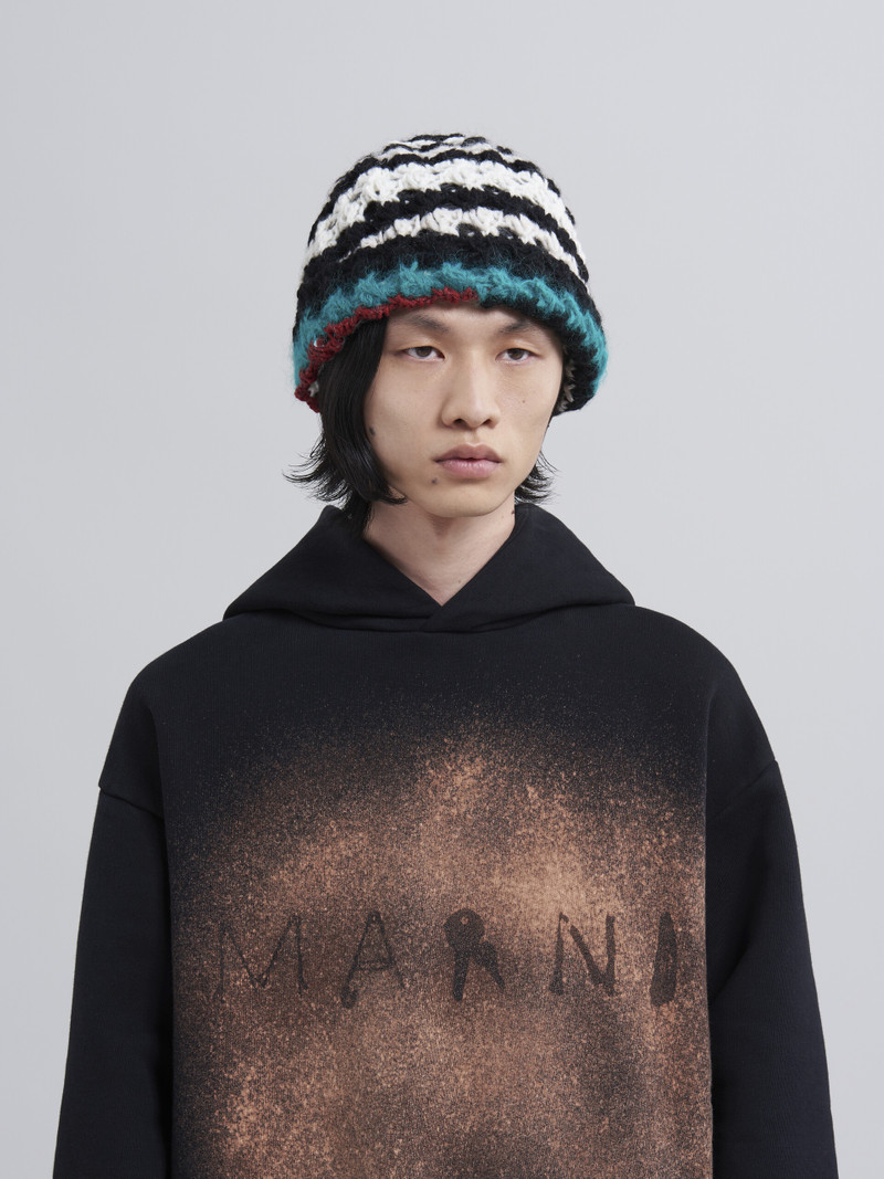 Marni BLACK FOUND OBJECTS PRINT ORGANIC BRUSHED JERSEY SWEATSHIRT outlook