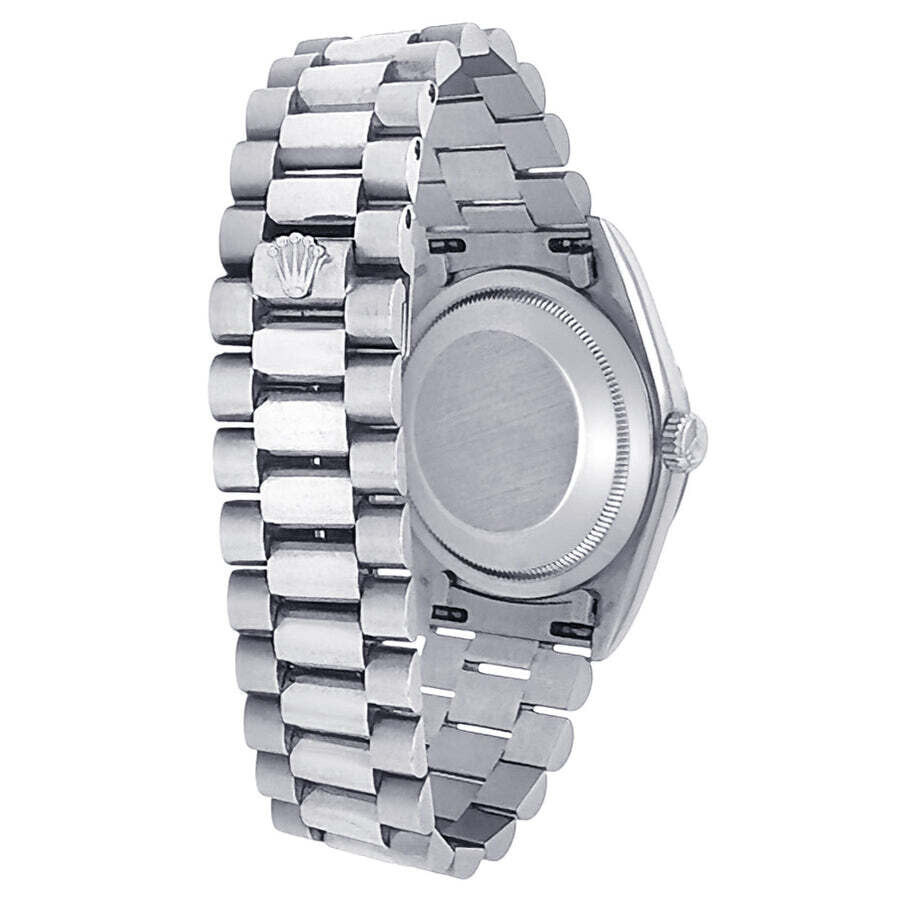 Pre-owned Rolex Day Date Automatic Chronometer Diamond Silver Dial Men's Watch 18239 SDP - 4