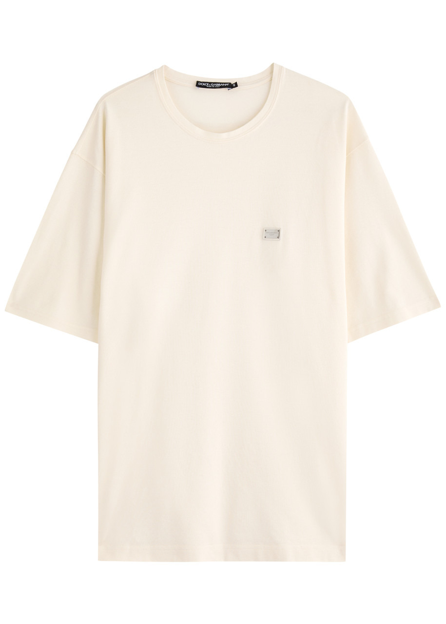 Dolce & Gabbana Logo Piqué Cotton T-shirt - 1