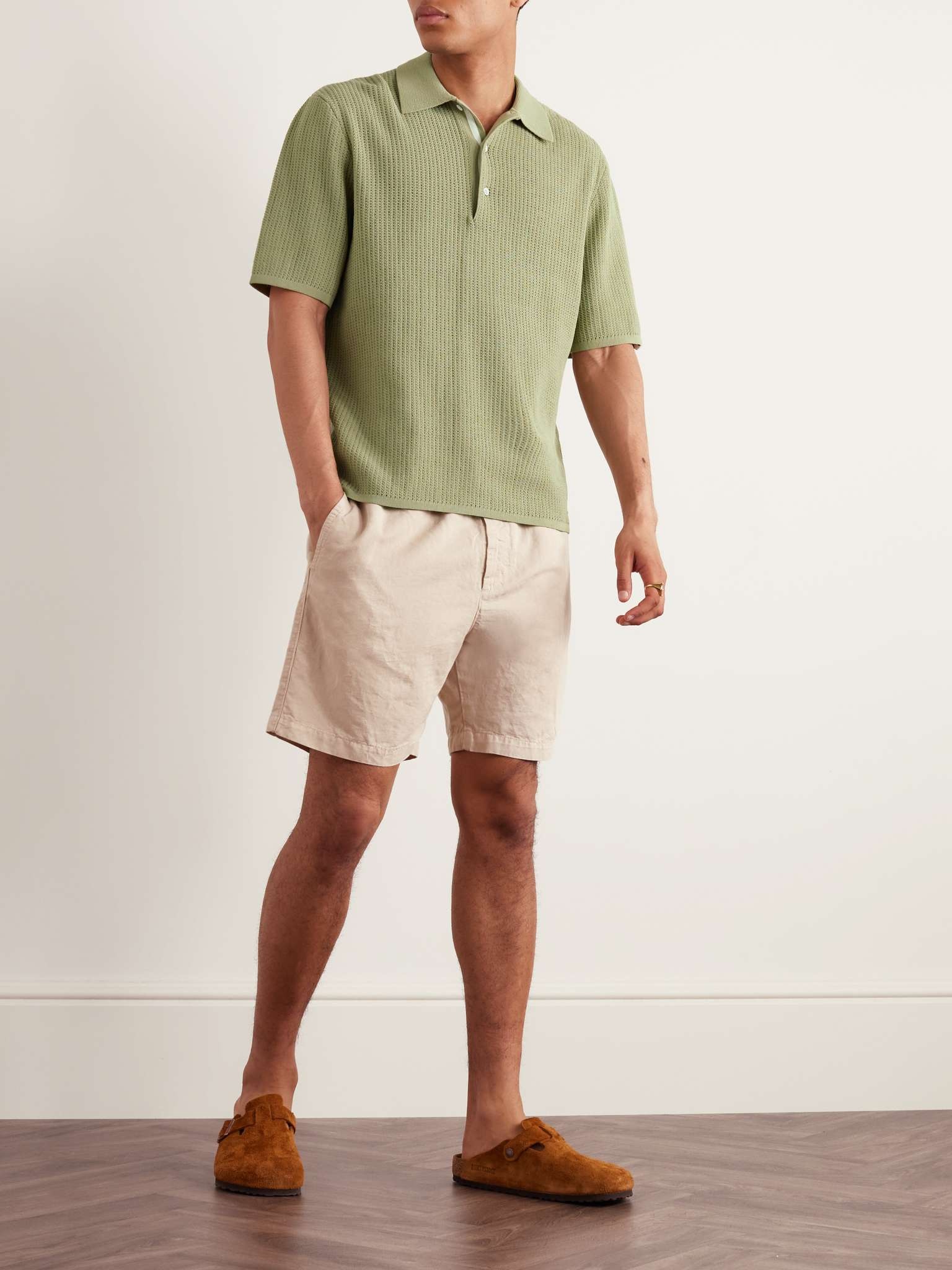 Nolan Crochet-Knit Polo Shirt - 2