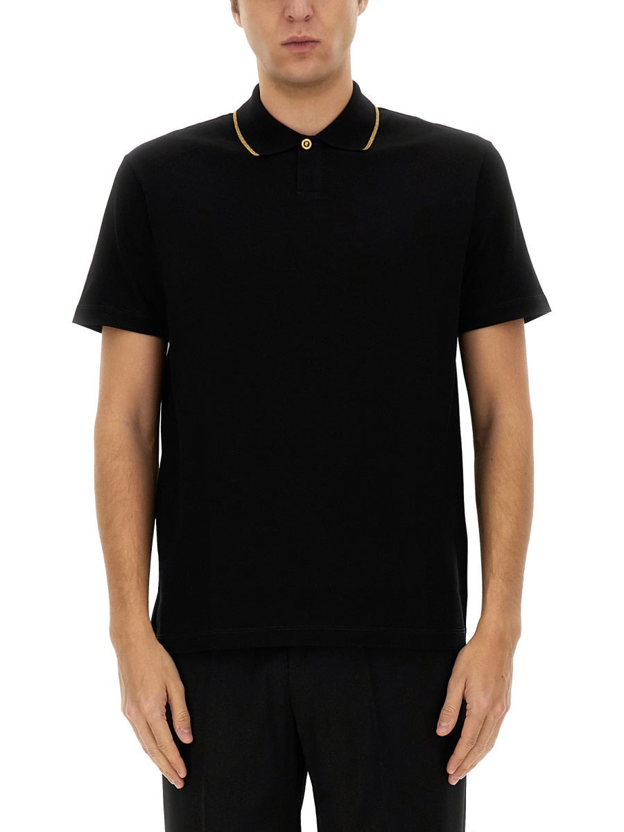 Versace Men Piquet Polo - 1