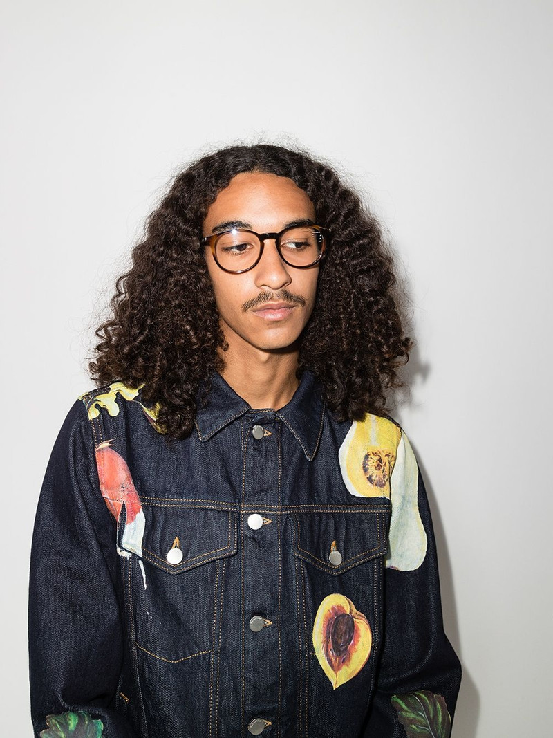SAINT LAURENT round tortoise shell optical glasses outlook