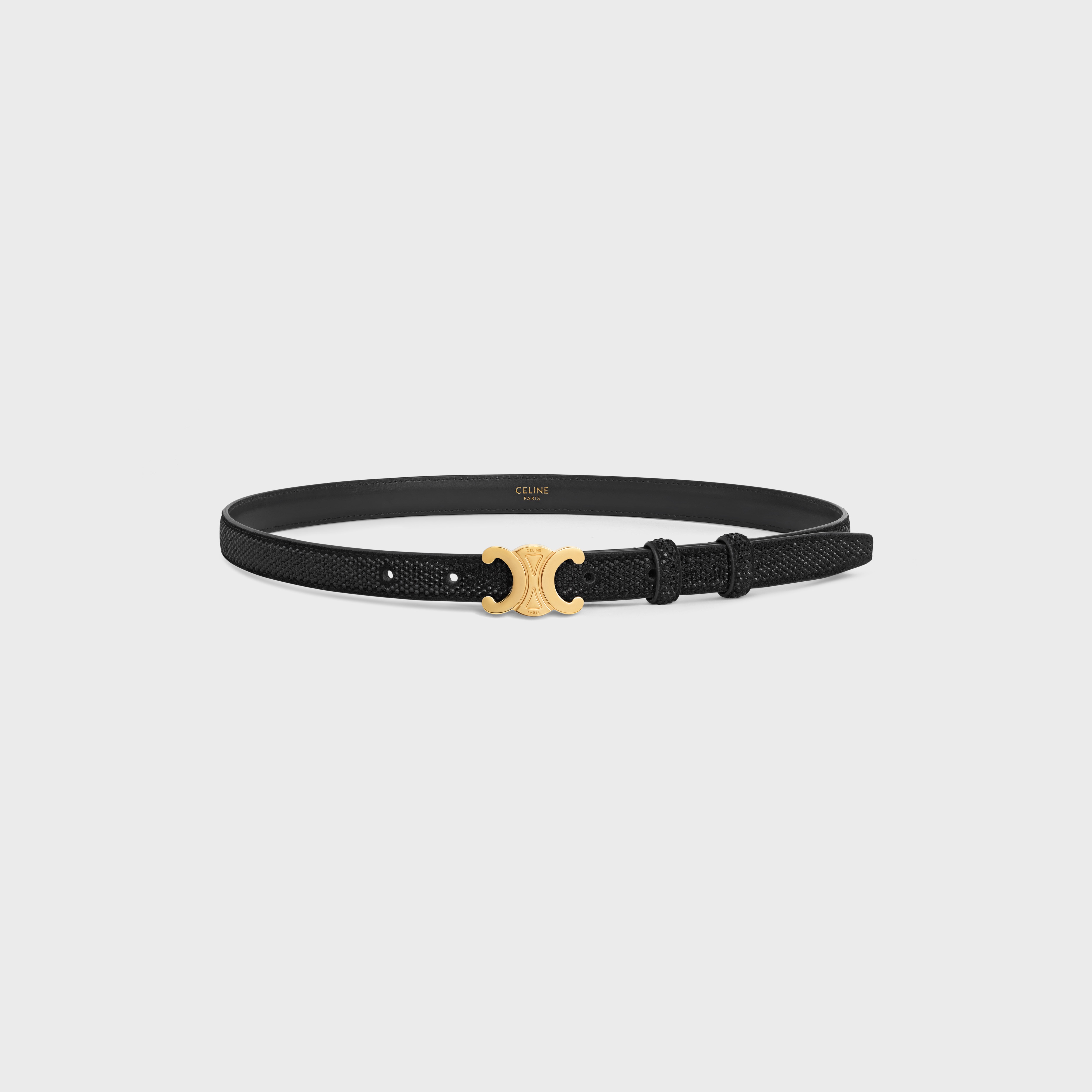 Small Triomphe Belt in SUEDE CALFSKIN WITH STRASS - 3