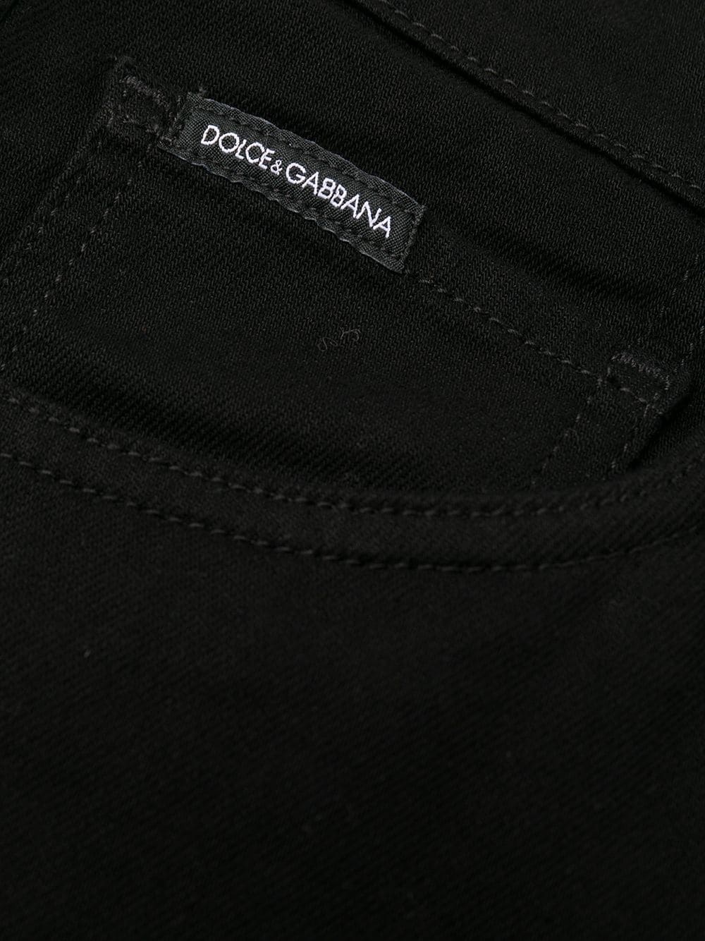 logo-patch straight-leg jeans - 6