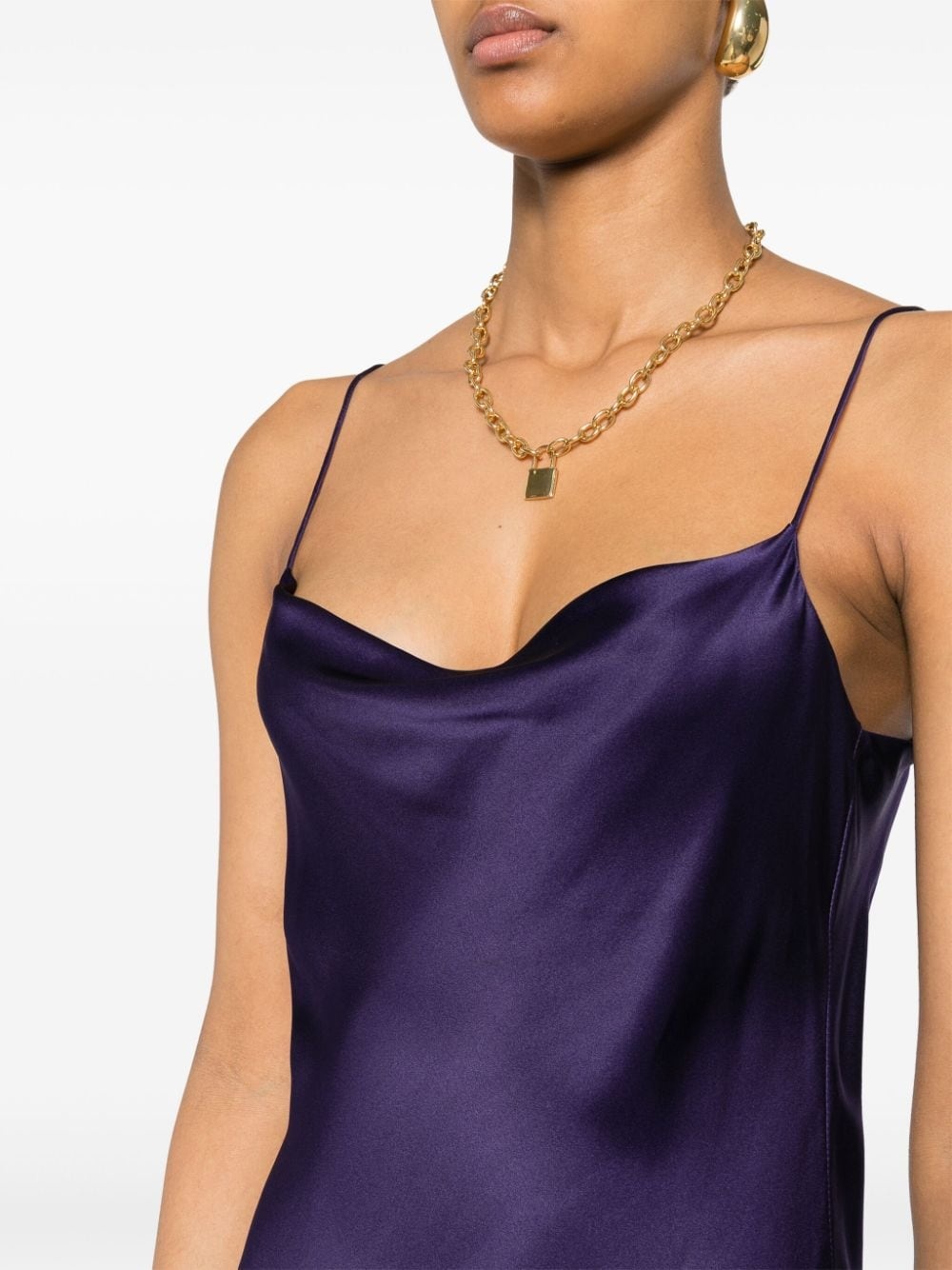 charmeuse silk dress - 5