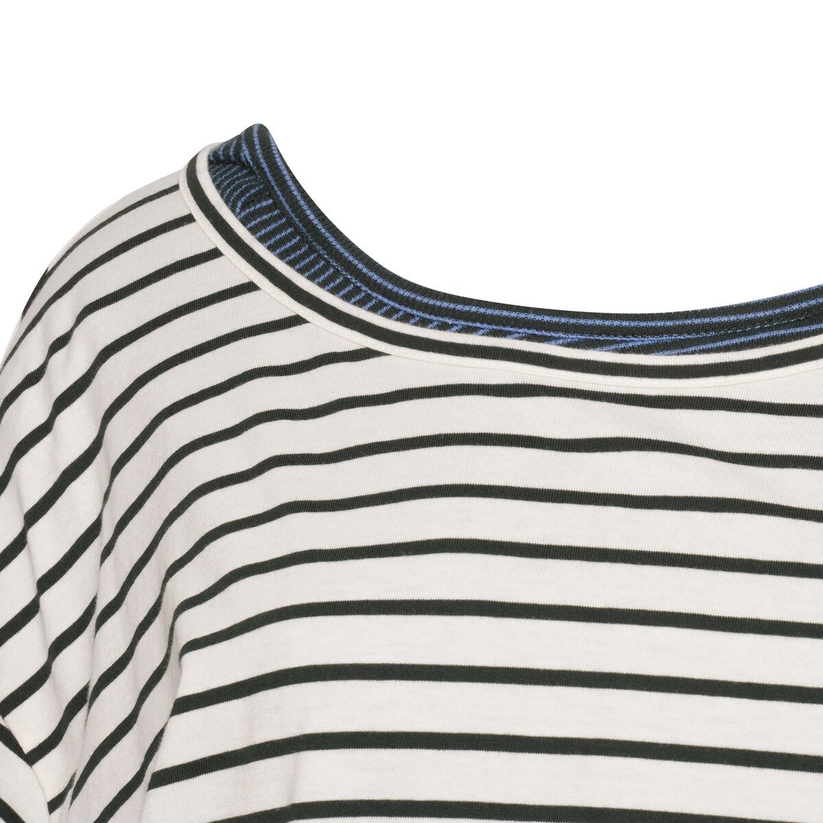 Striped Double-Layer T-Shirt in Blue - 4
