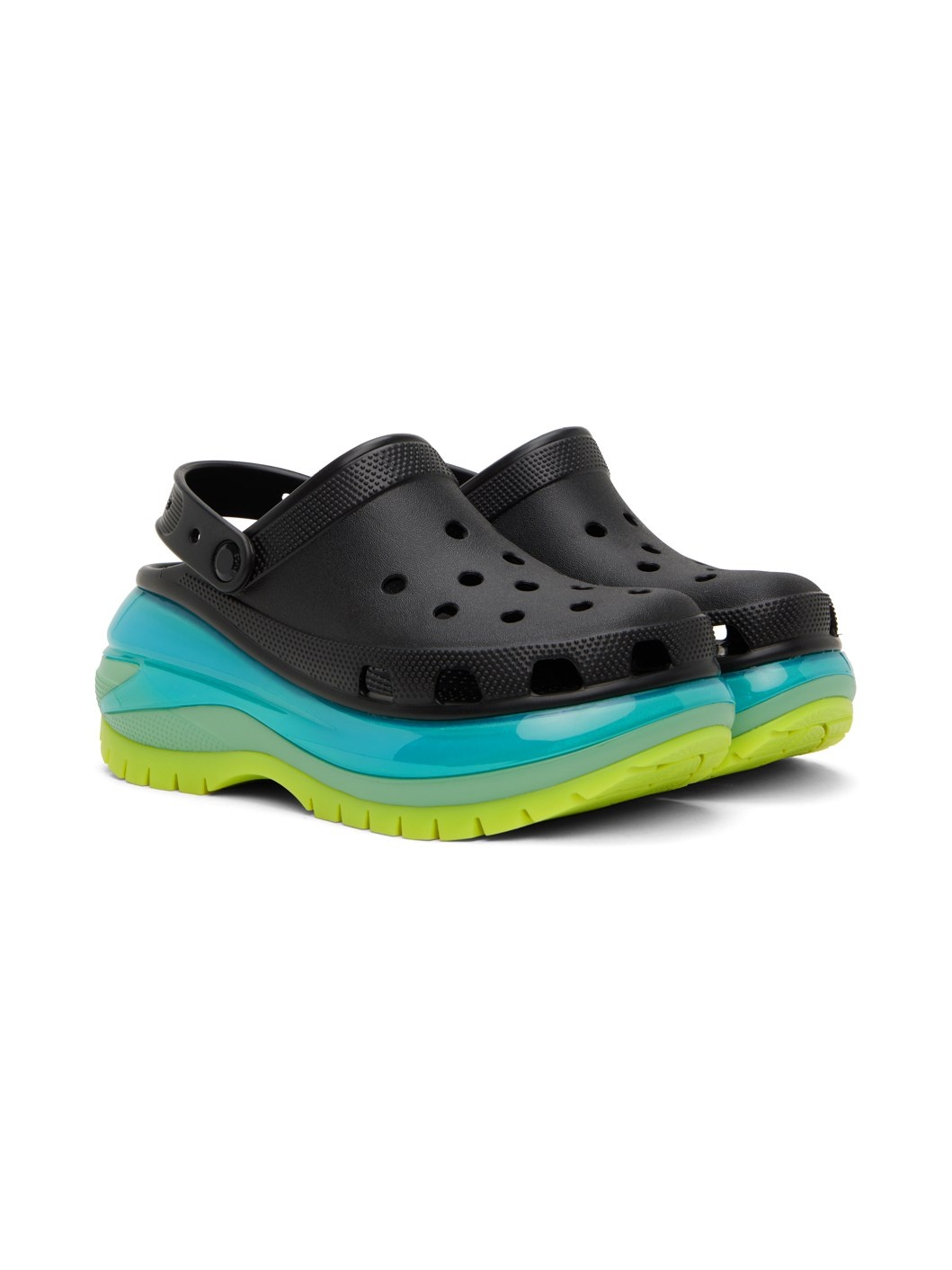 Black Mega Crush Clogs - 4