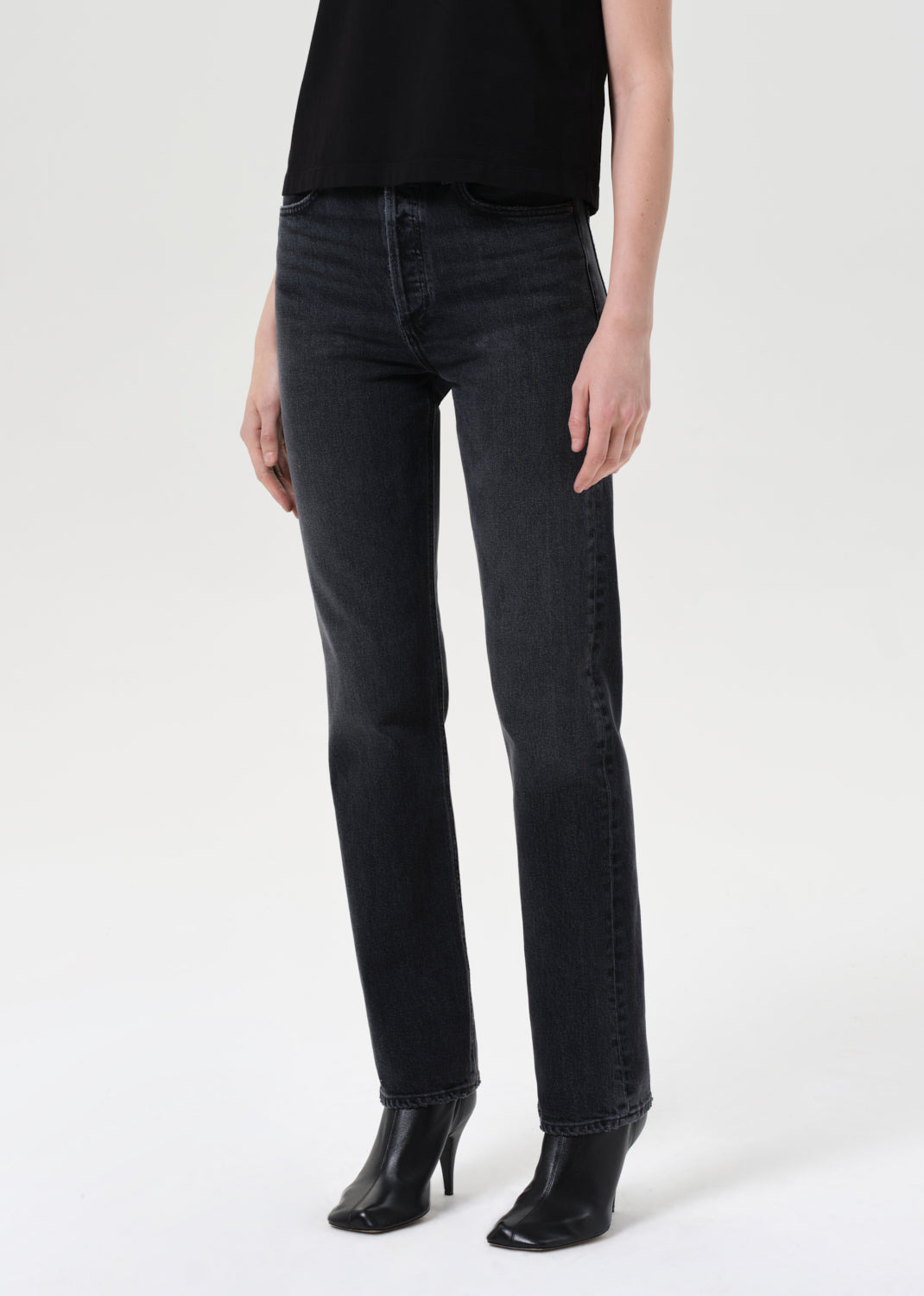 90'S PINCH WAIST HIGH RISE STRAIGHT LONG (COMFORT STRETCH) IN RADIUS - 4