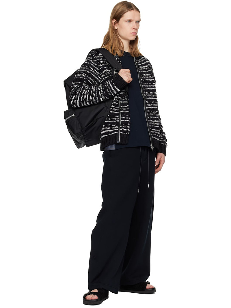 sacai Black Sponge Sweatpants outlook
