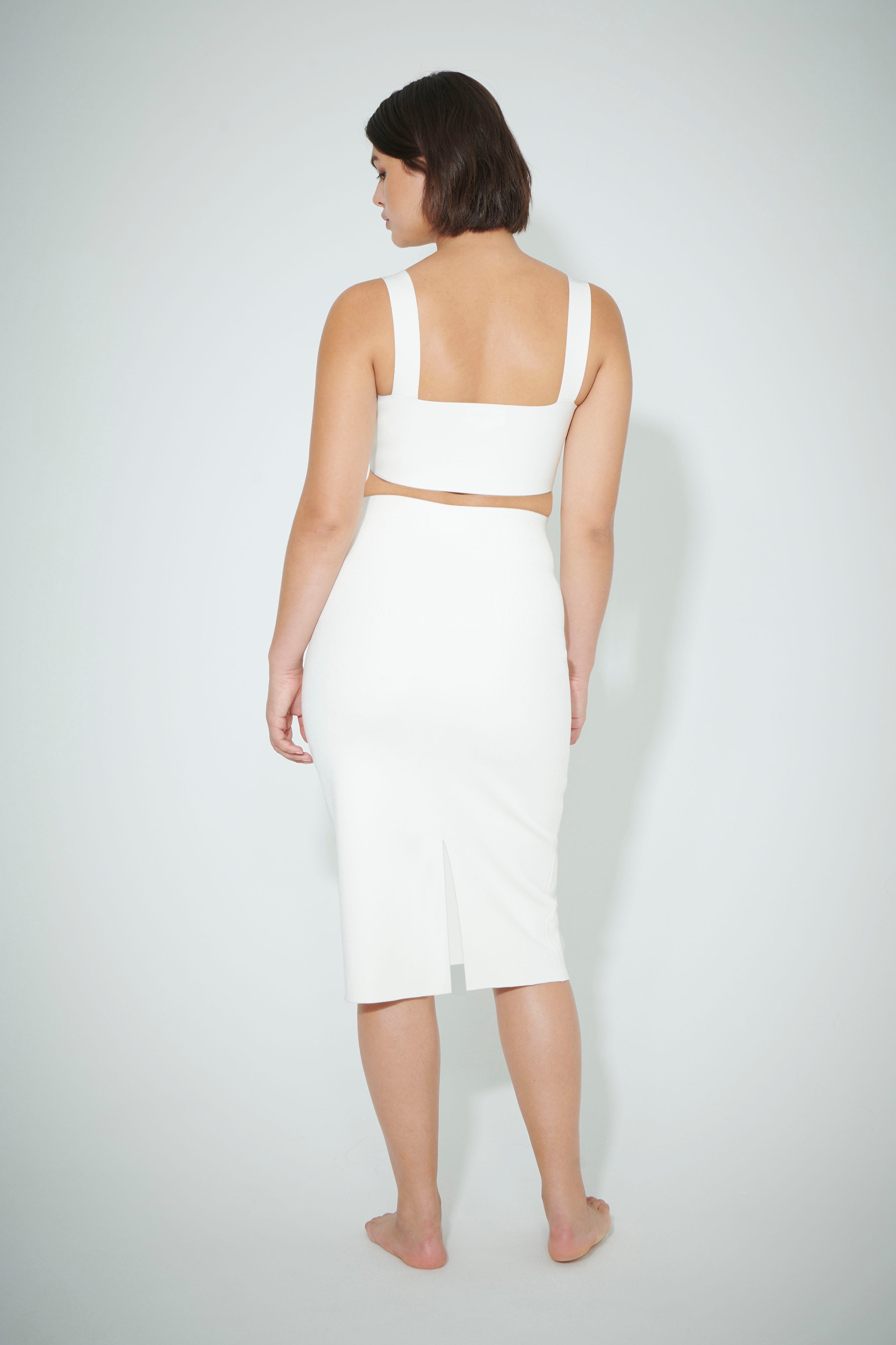 【Victoria Beckham】 VB Body scallopedミディスカート Victoria Beckham VB Body scalloped midi skirt Victoria Beckham