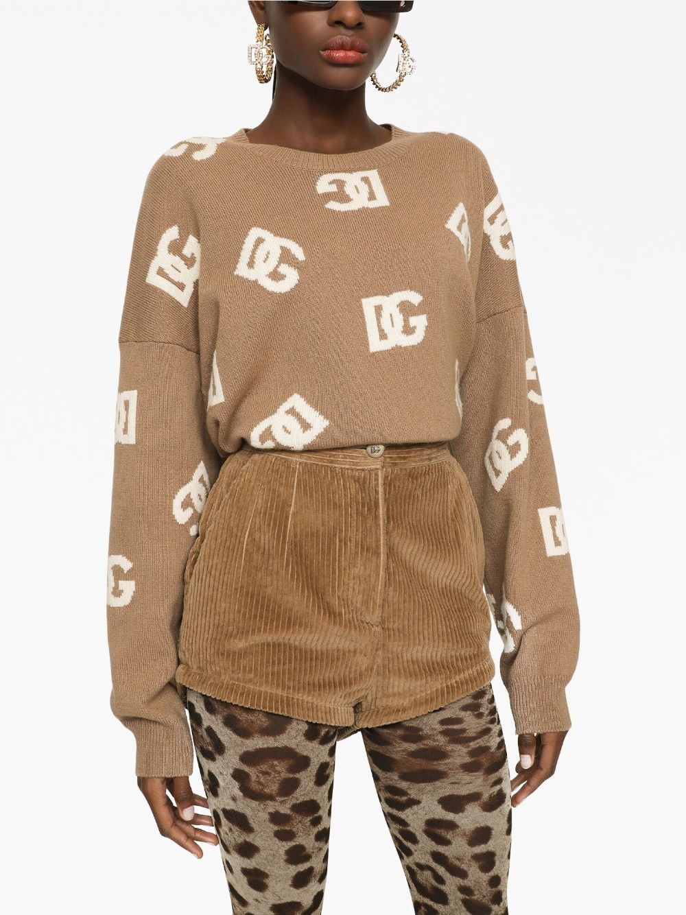 DG monogram virgin wool jumper - 3
