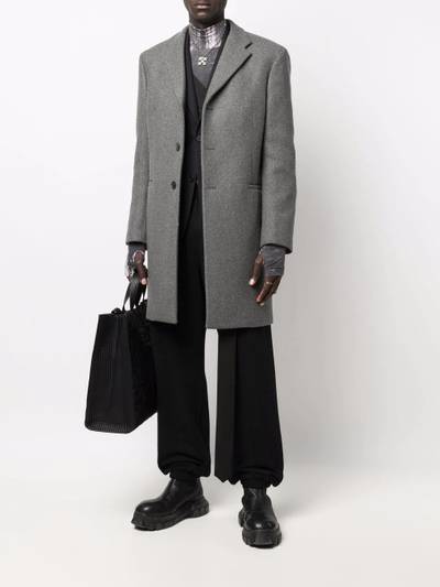 Off-White single-breasted tailored coat outlook