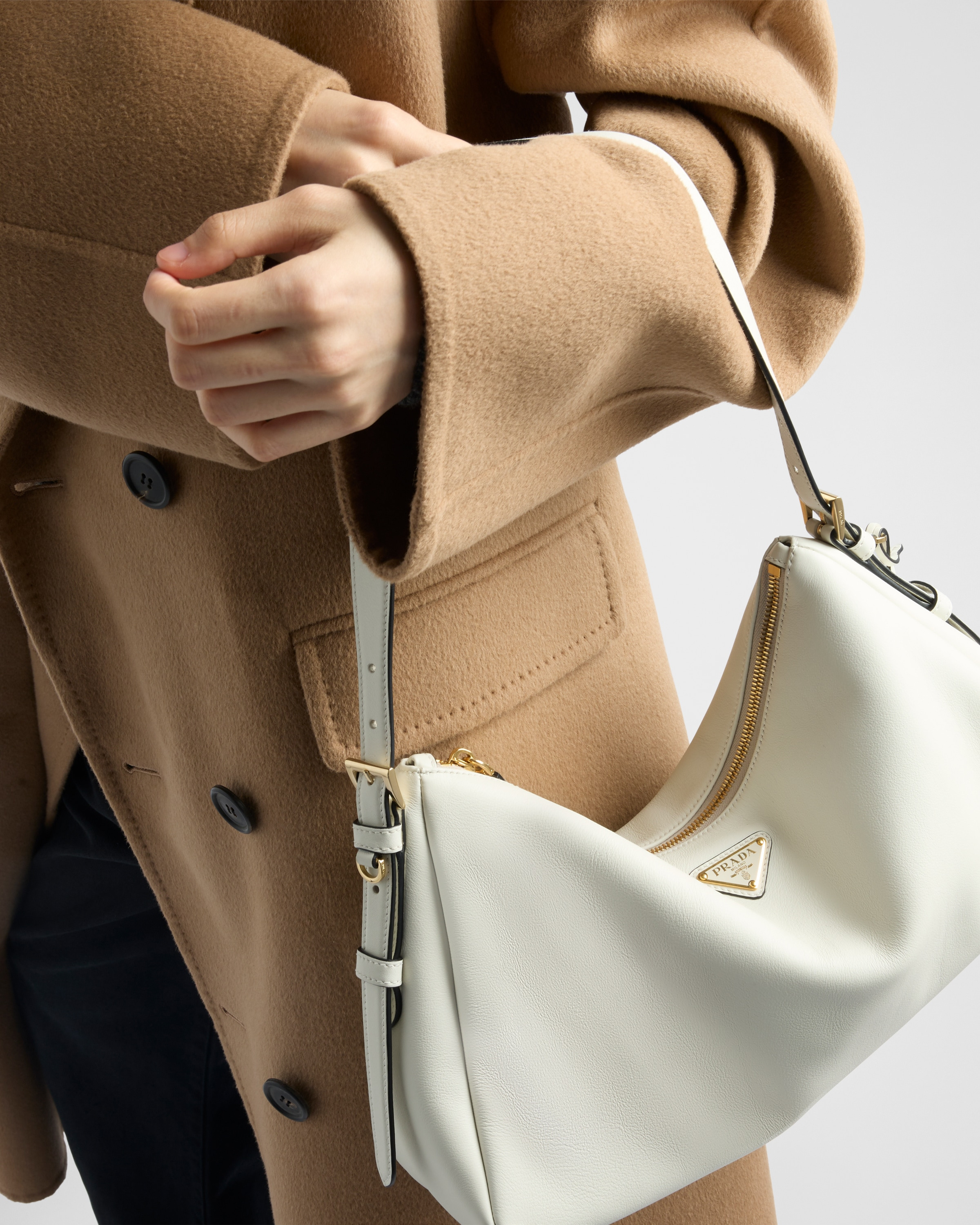 Prada Aimèe large leather shoulder bag - 8
