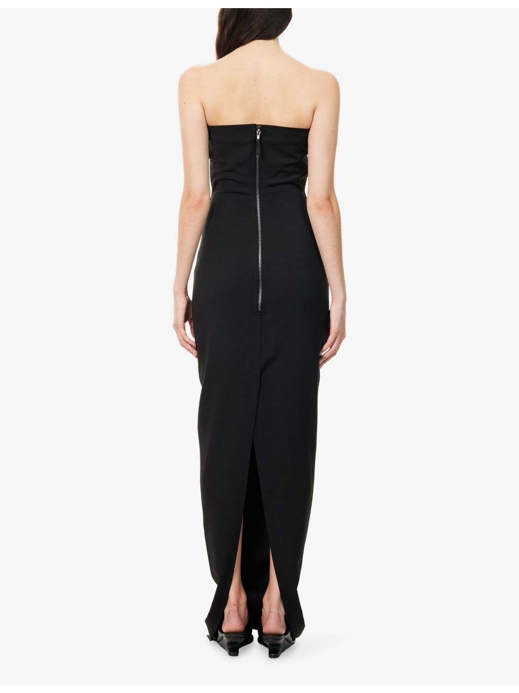 Bustier Split Cotton-Blend Gown - 4