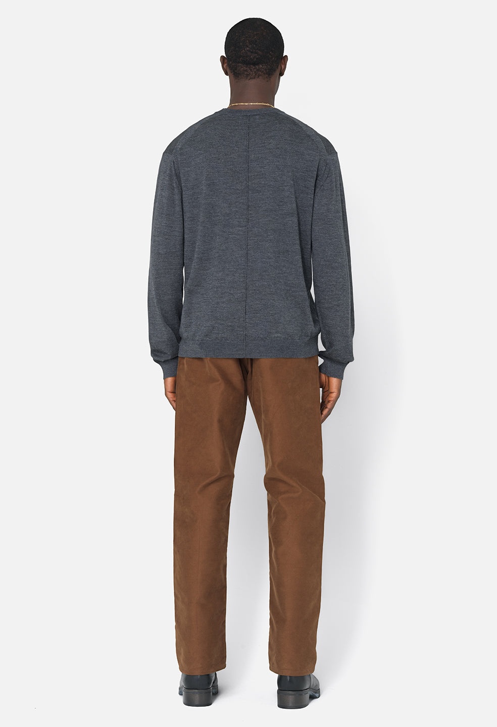 CASHMERE WOOL BLEND CREW - 4