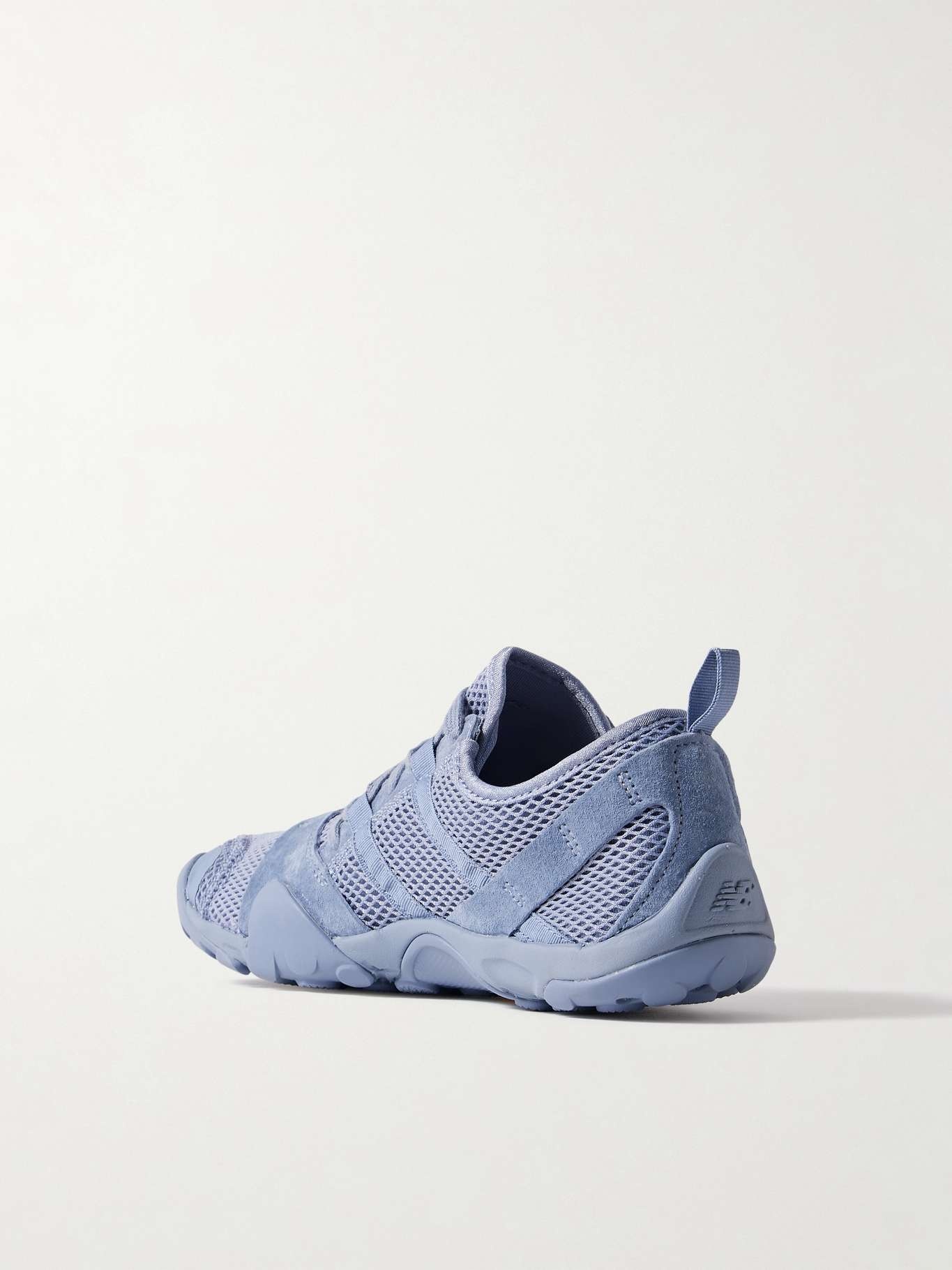 Minimus suede-trimmed mesh sneakers Blue - 3