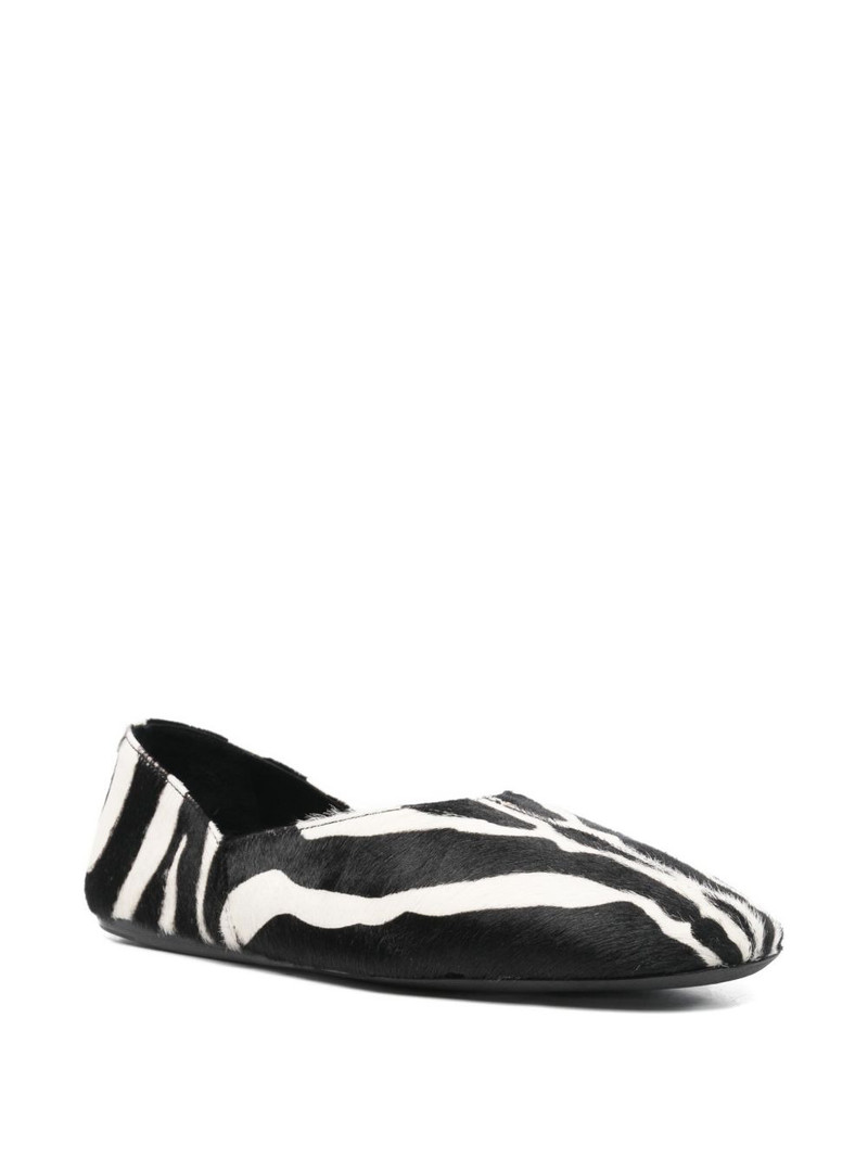 KHAITE Jane animal-print ballet flats outlook