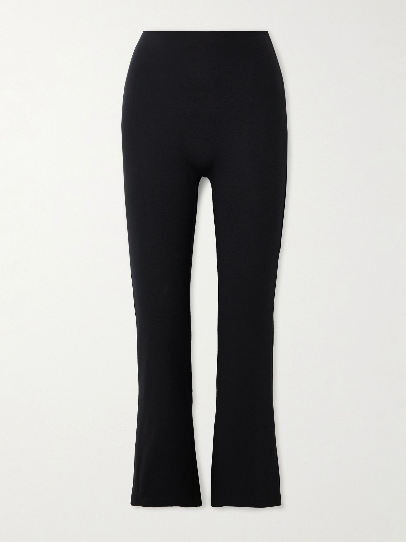Rio cropped stretch-ponte flared pants Black - 1