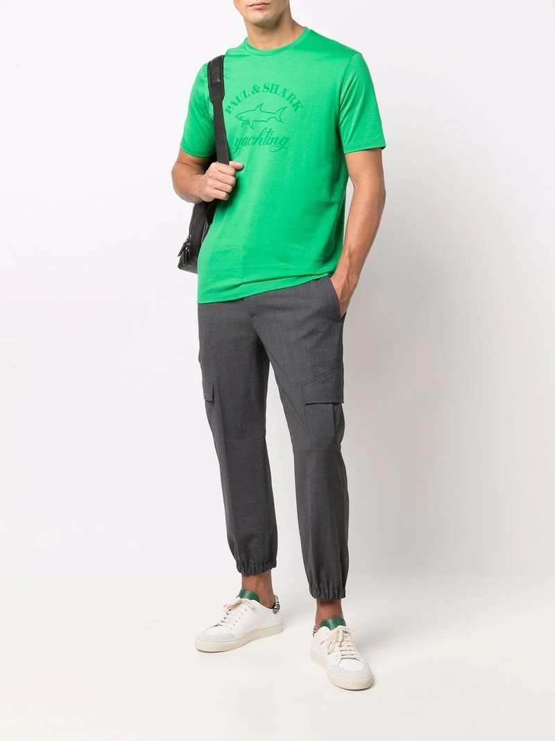 Paul & Shark logo-print cotton T-shirt outlook