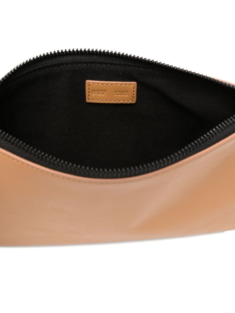zip-top leather clutch - 5