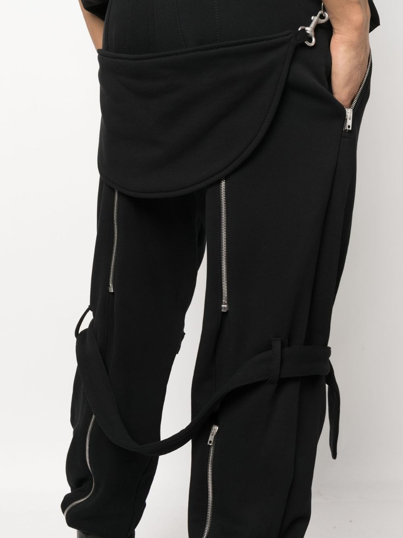 buckled layered straight trousers 5