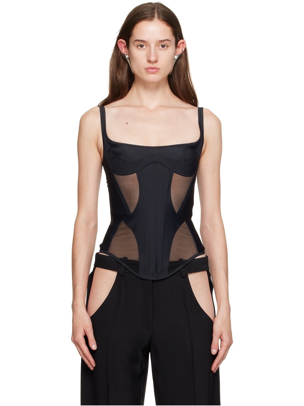 Black Illusion Tank Top - 1