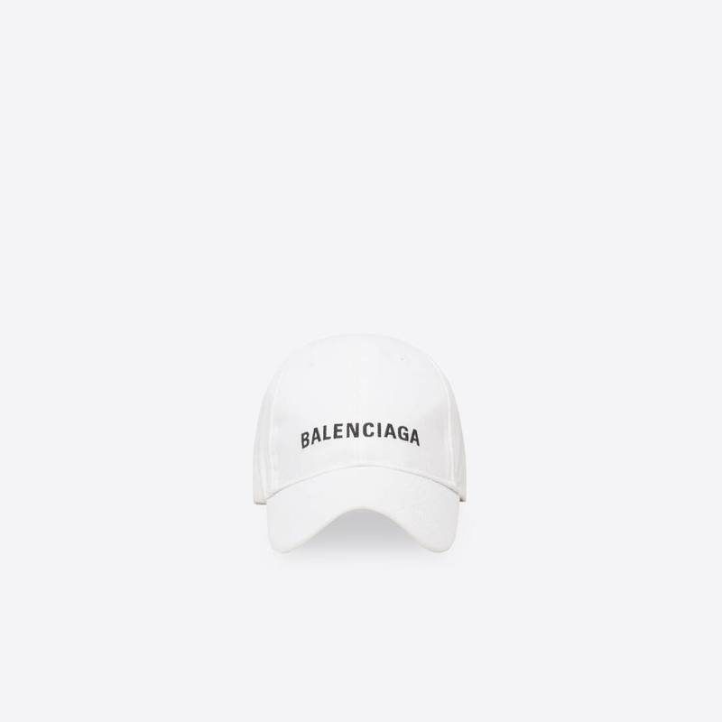Balenciaga Cap in White/black 1