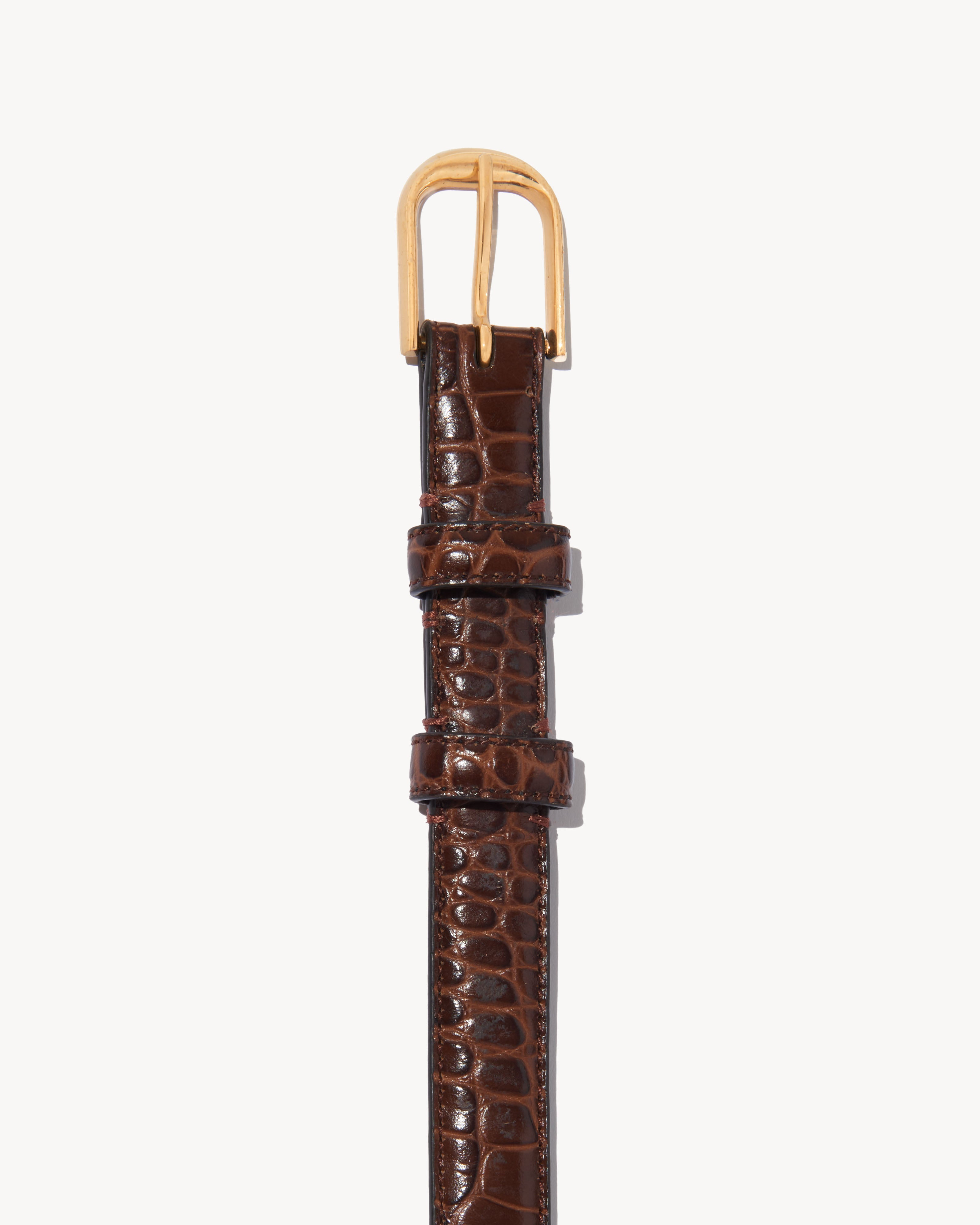JANE'S BELT - CROC EMBOSSED CALFSKIN - 2