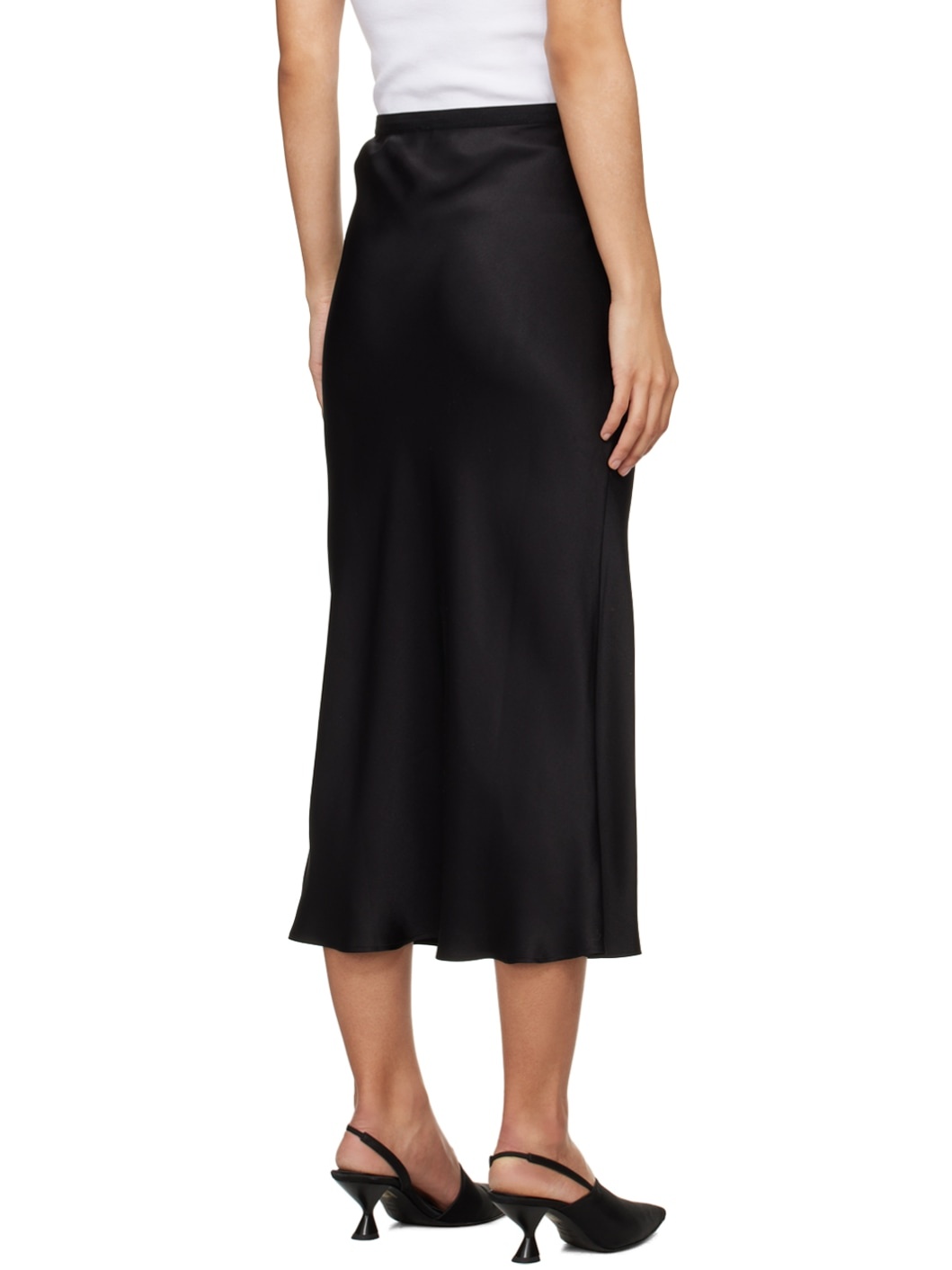 Black Bar Midi Skirt - 3