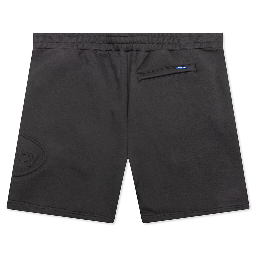 DEBOSSED SWEATSHORTS - BLACK - 2