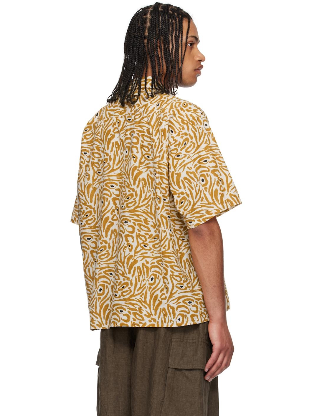 Yellow Open Collared S/S Shirt - 3